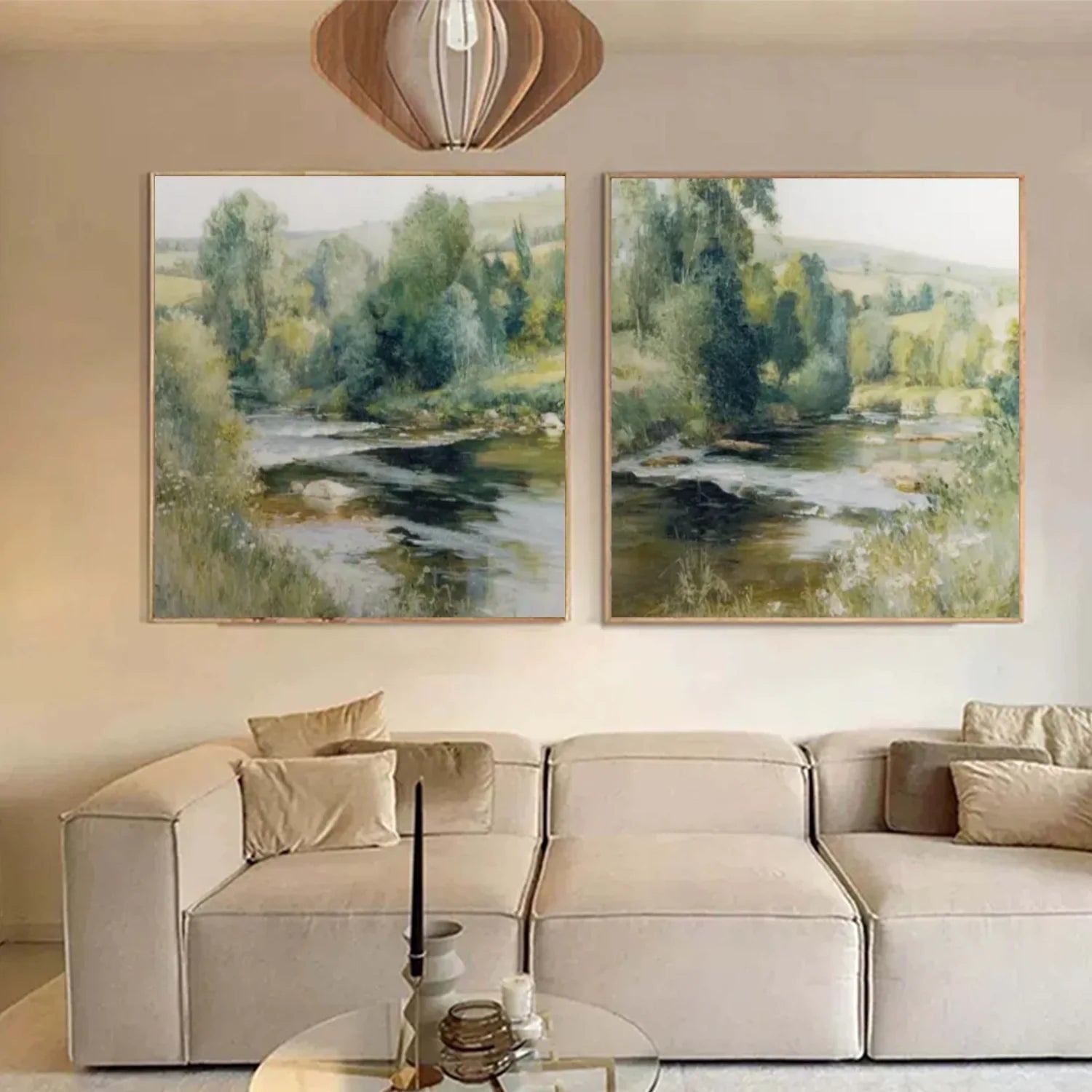 Flower & Tree Abstract_Wall Art Set of 2 #FT158