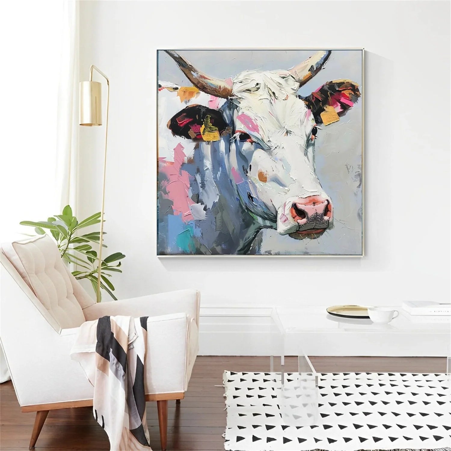 Colorful Abstract Animal Wall Art #AM093