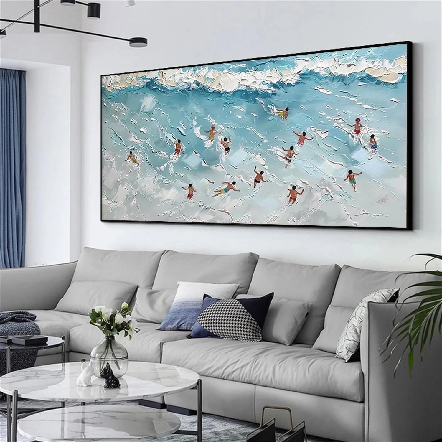 Swimming Sport Textured Wall Art #AS018