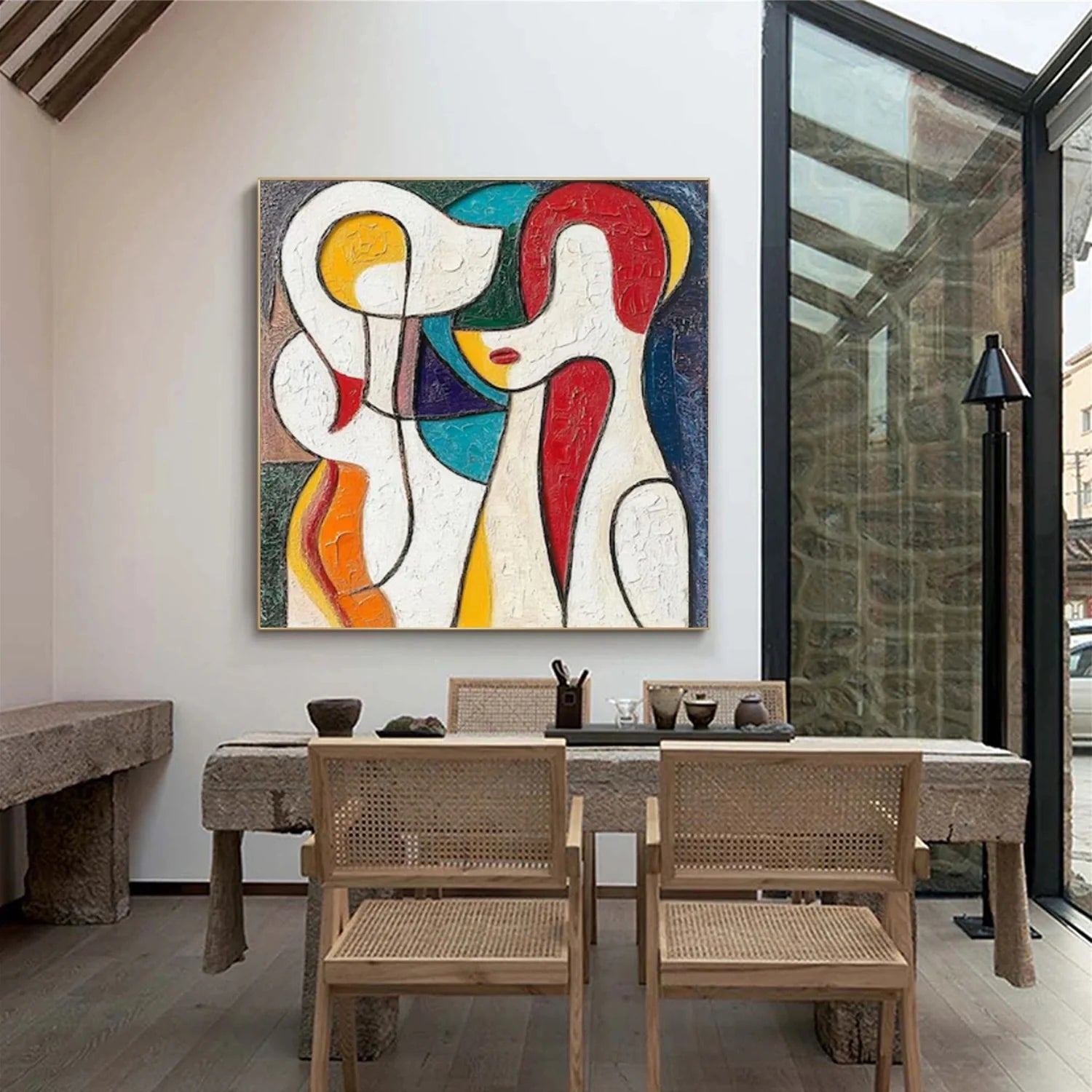 Abstract Portrait Colorful Painting #AB042