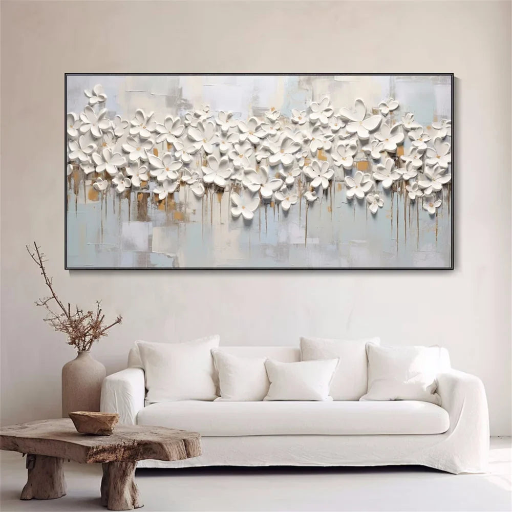 Flower & Tree Abstract Textured Wall Art #FT006