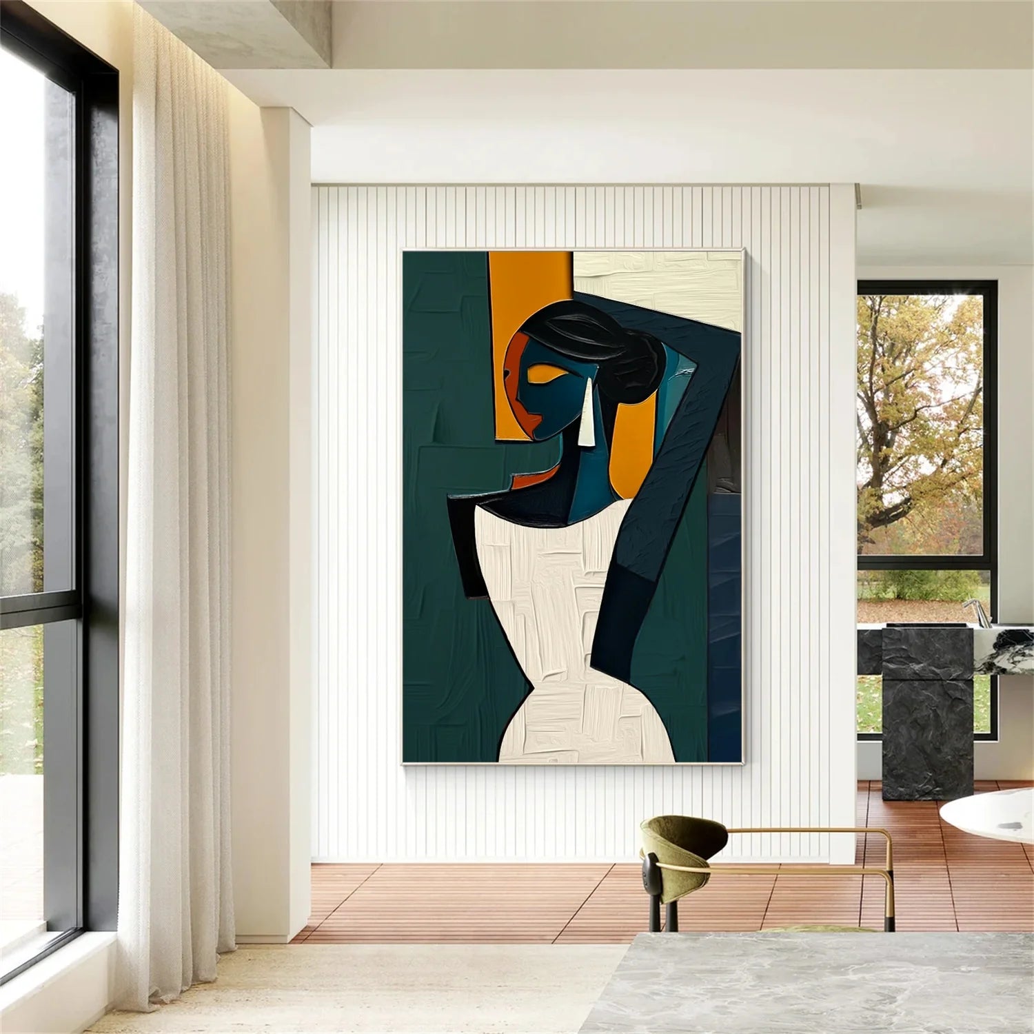 Abstract Portrait Colorful Painting #AB030