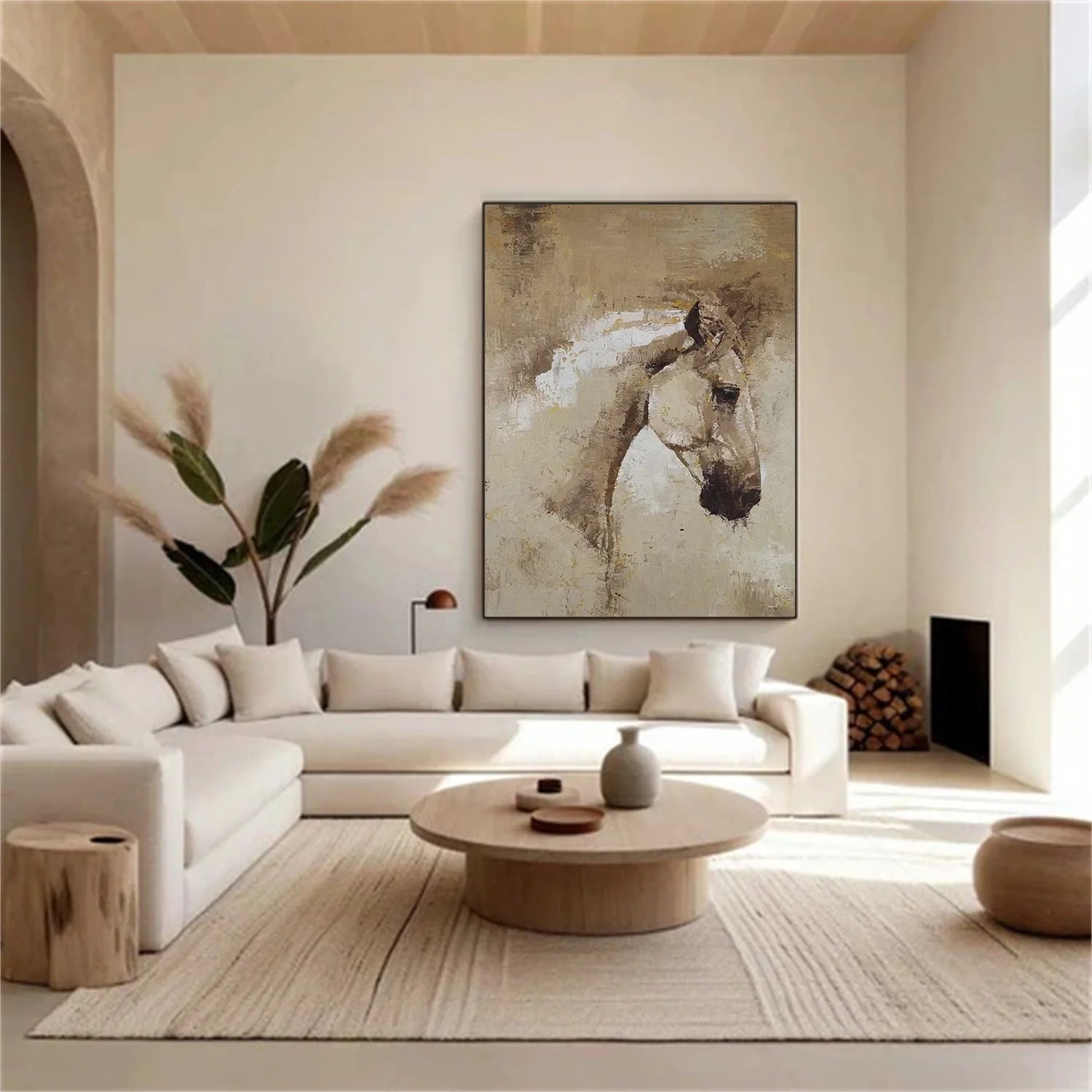 Abstract Animal Horse Wall Art #AM119