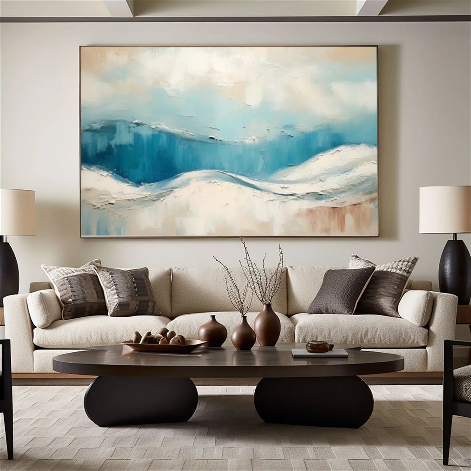 Sea & Sky Abstract_Textured_Wall Art #SK180