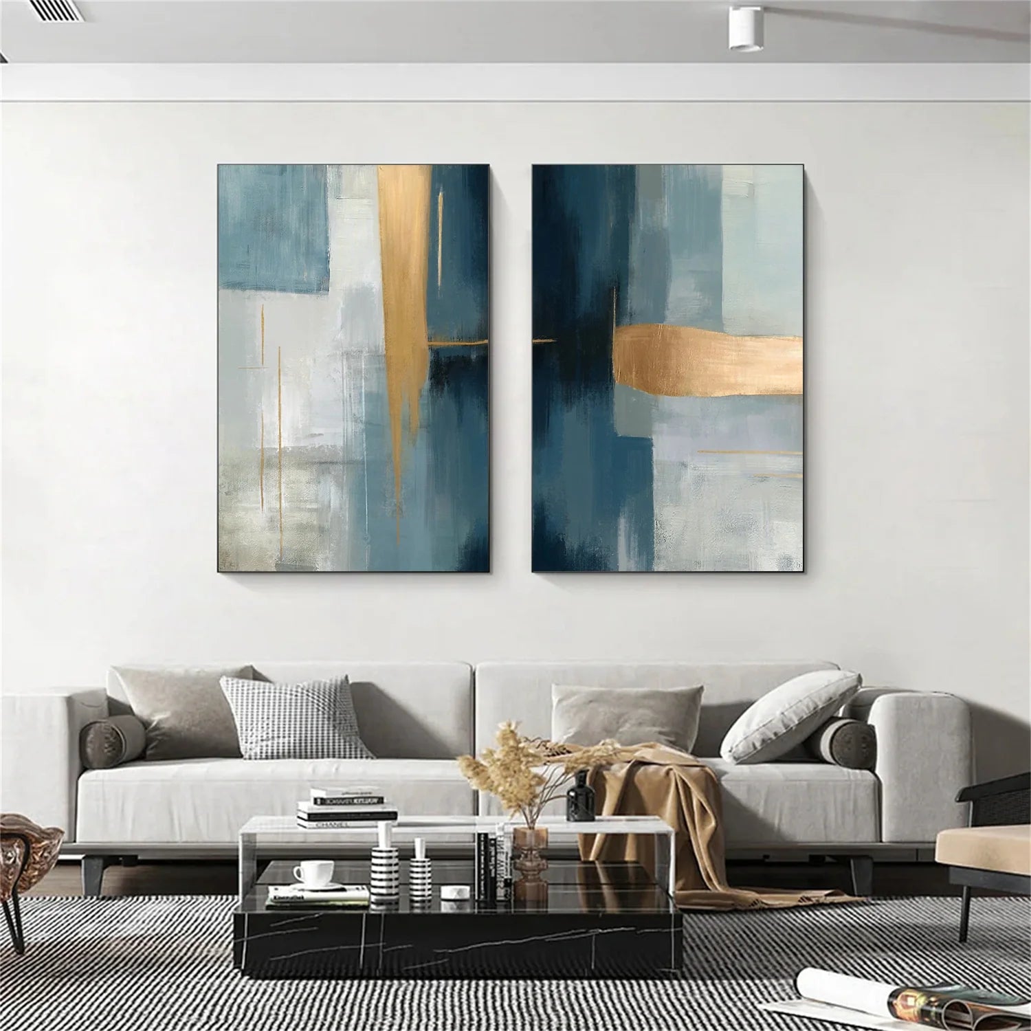 Abstract Set of 2 Canvas Art #WA588