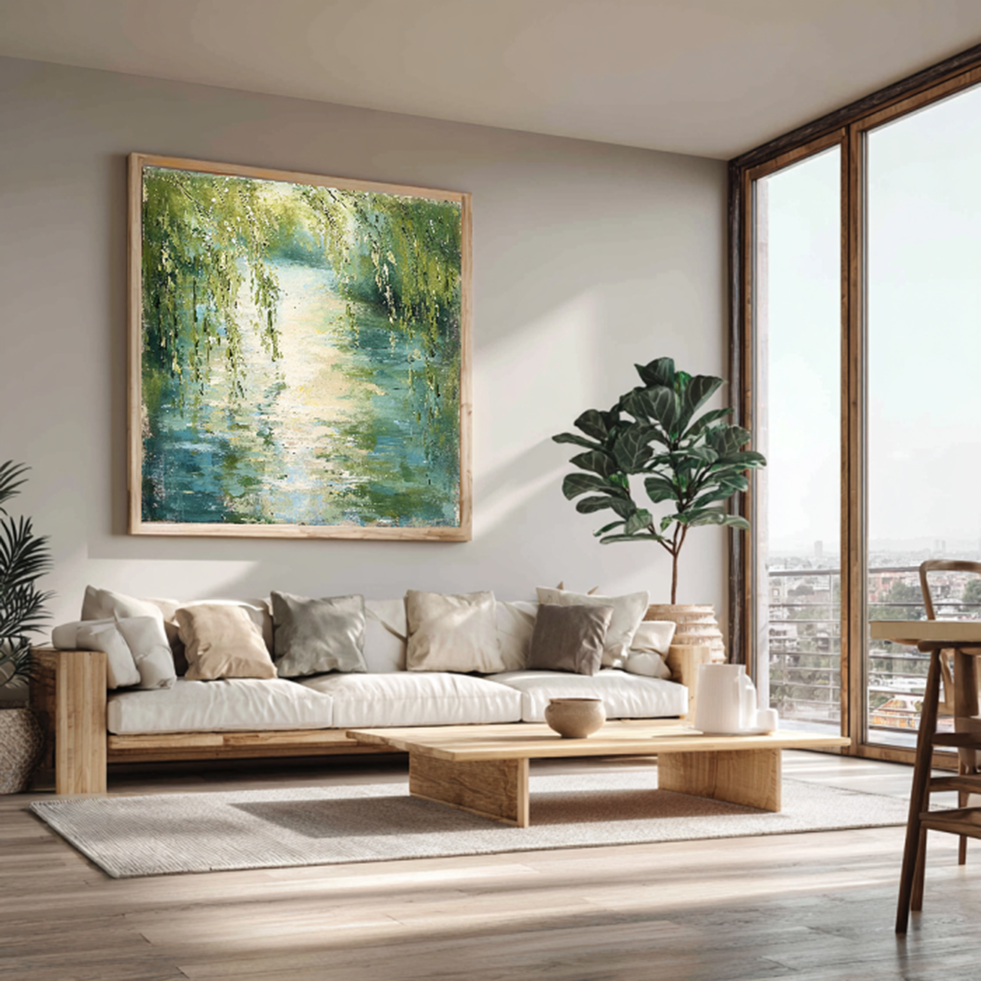 Impressionist Water Landscape Wall Art #FT337