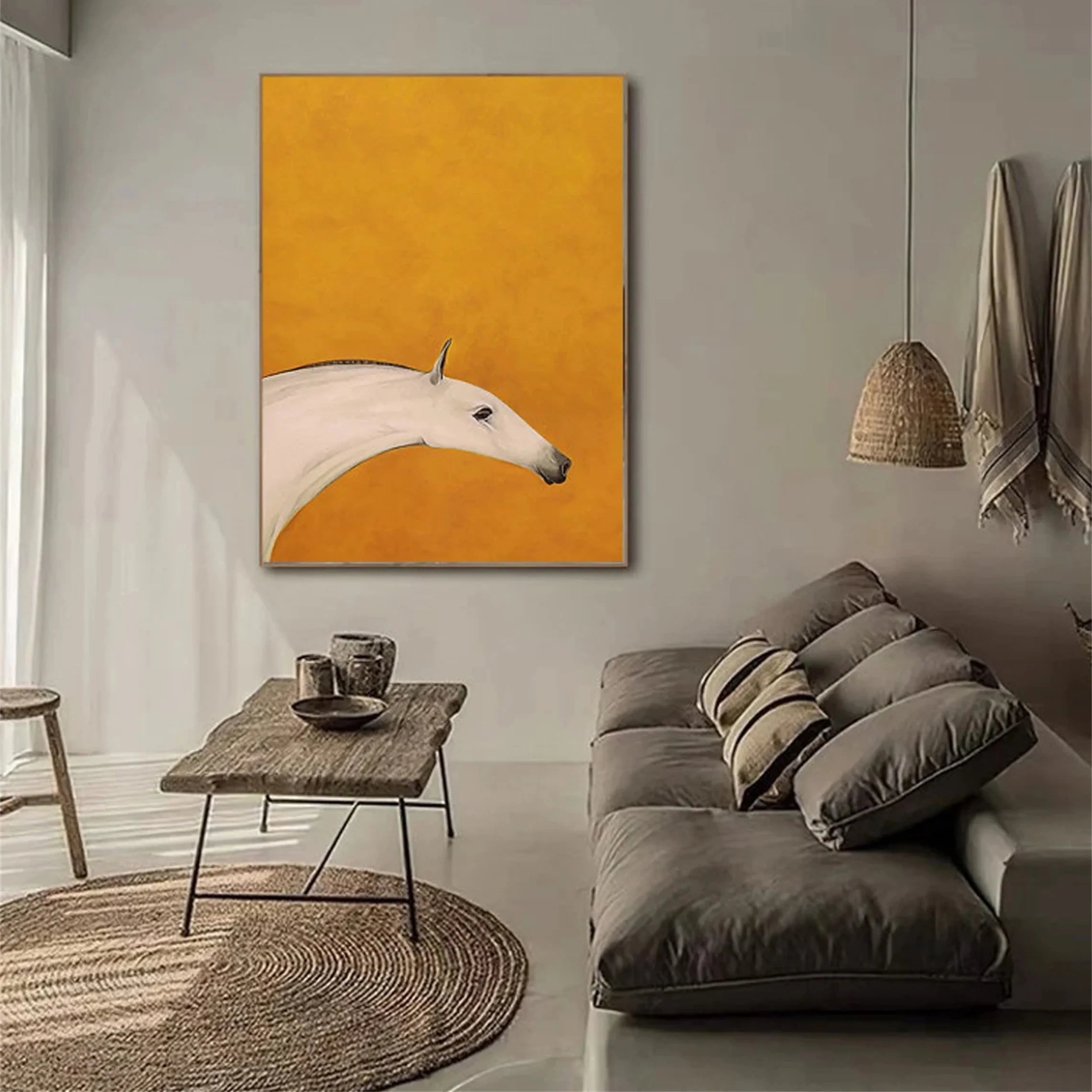 Colorful Horse Abstract Animal Wall Art #AM007