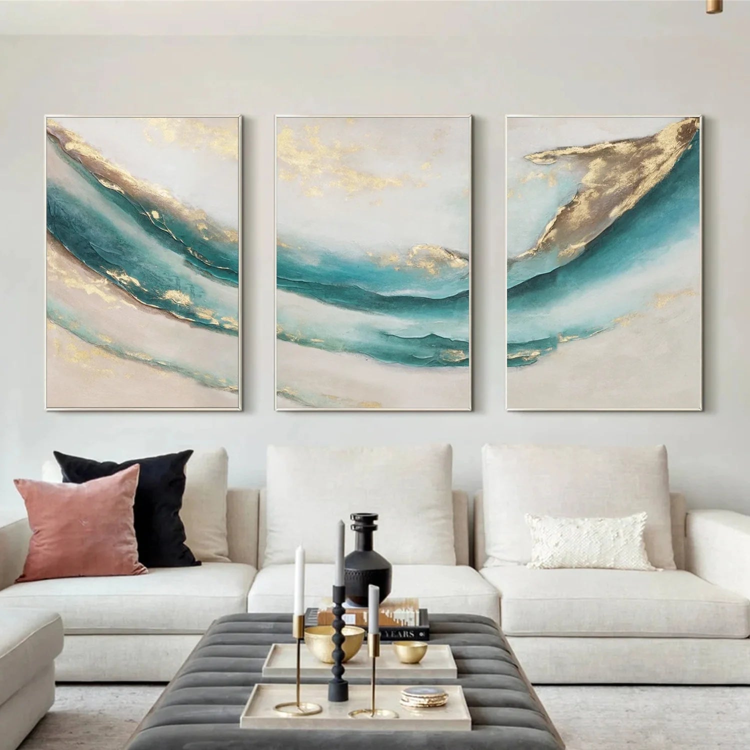 Abstract Canvas Art Set of 3 #WA802