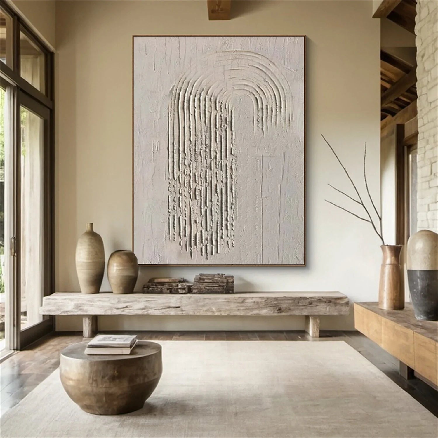 Minimalist Brown & Beige Art #MB006