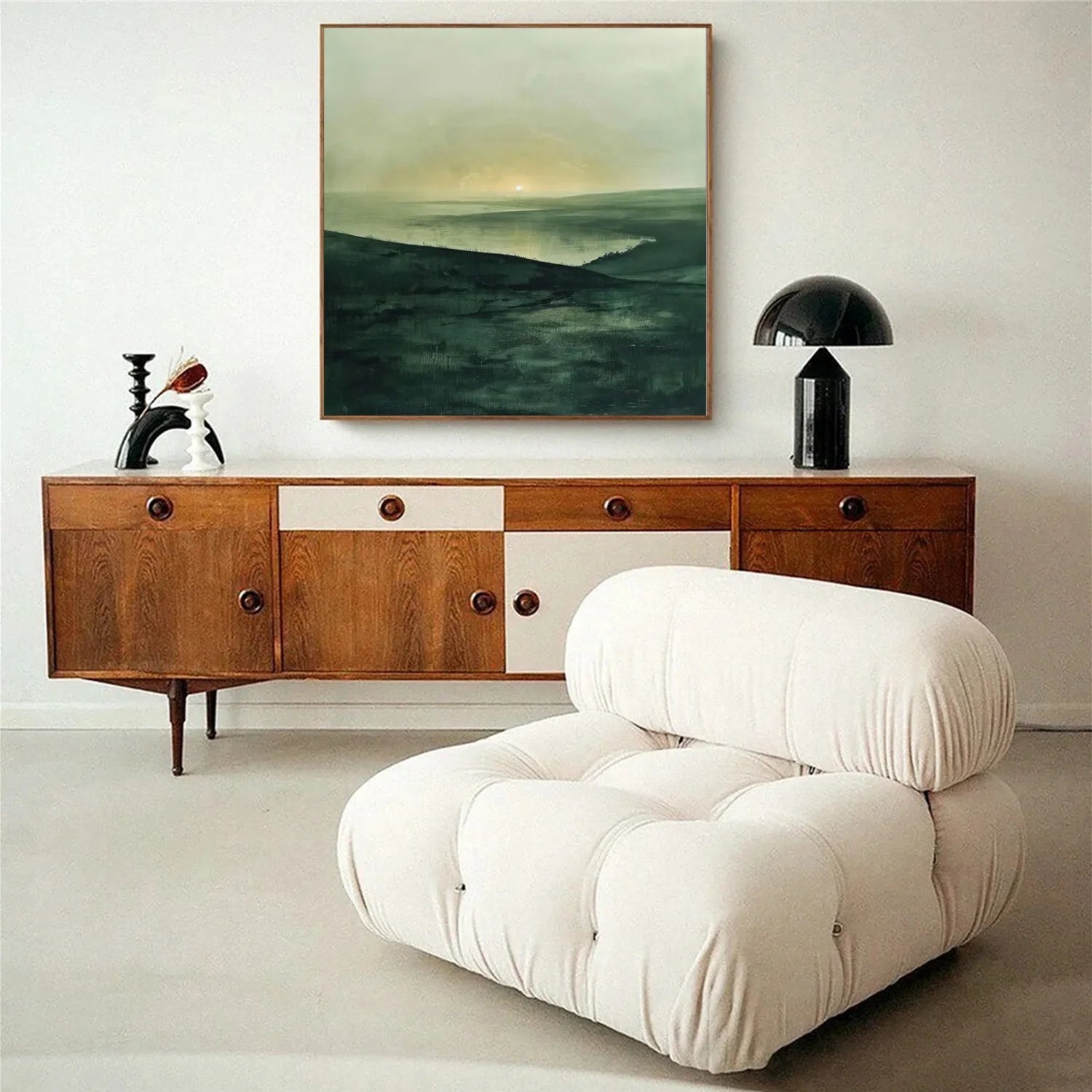 Green Minimalist Canvas Art #GT047