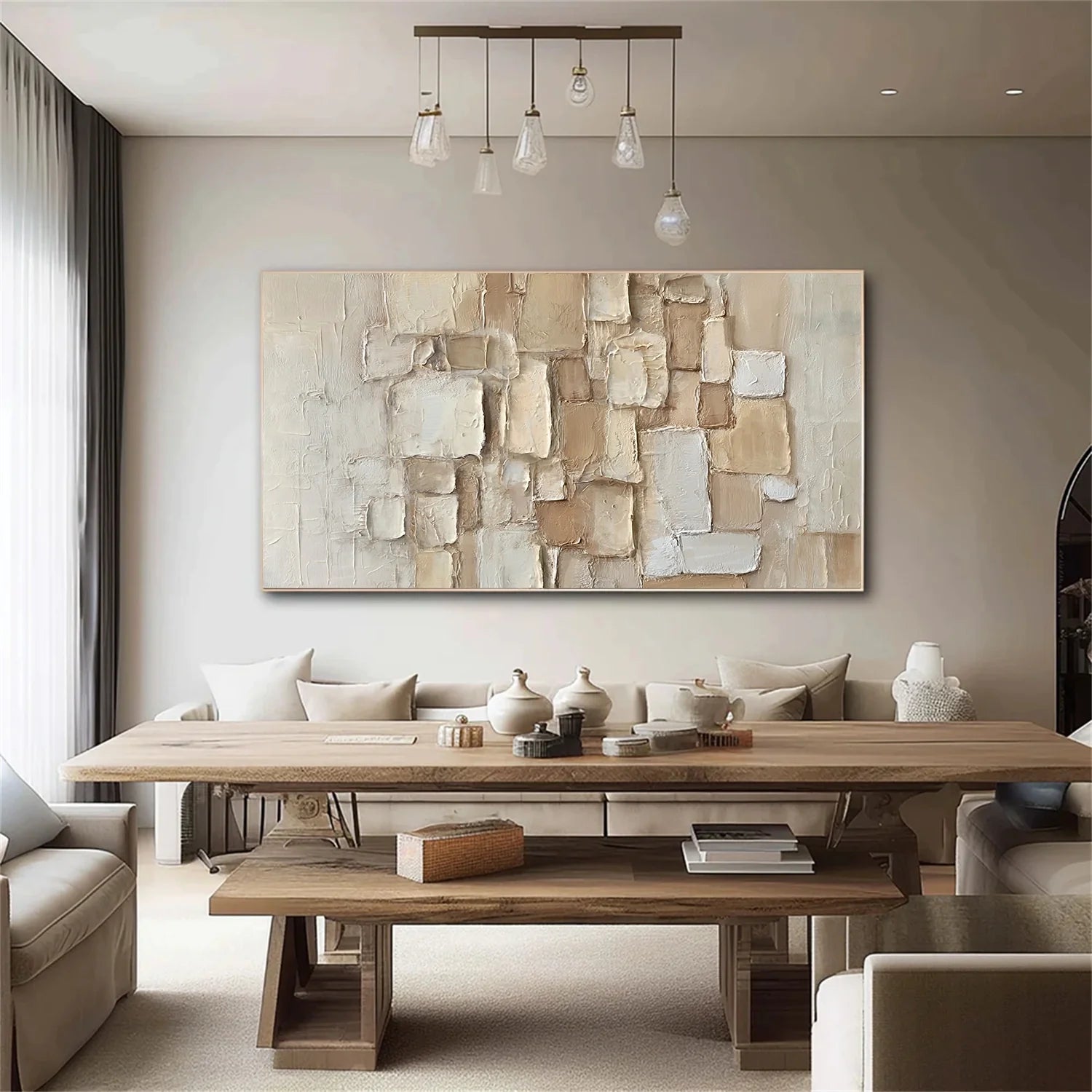 Abstract_Textured Canvas Art #WA820