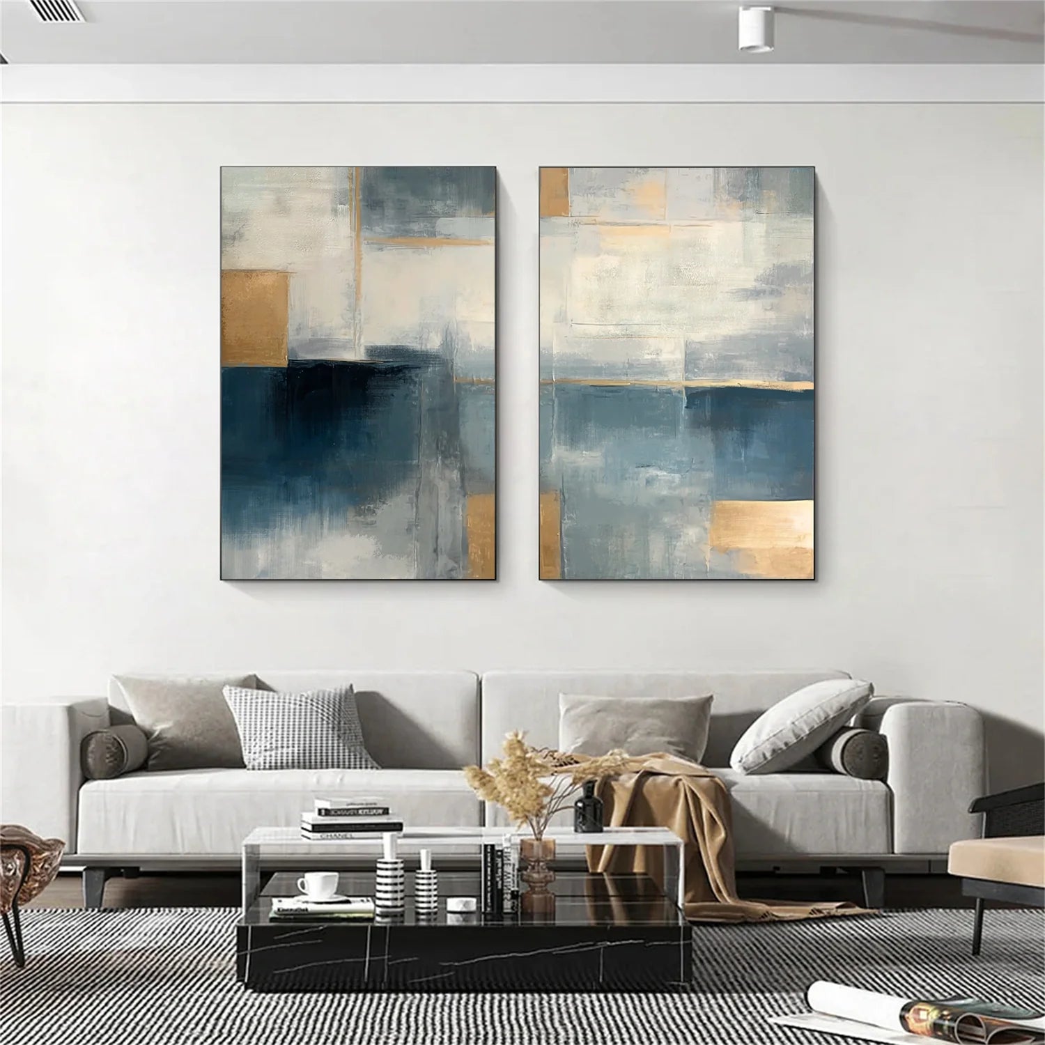 Abstract Set of 2 Canvas Art #WA590