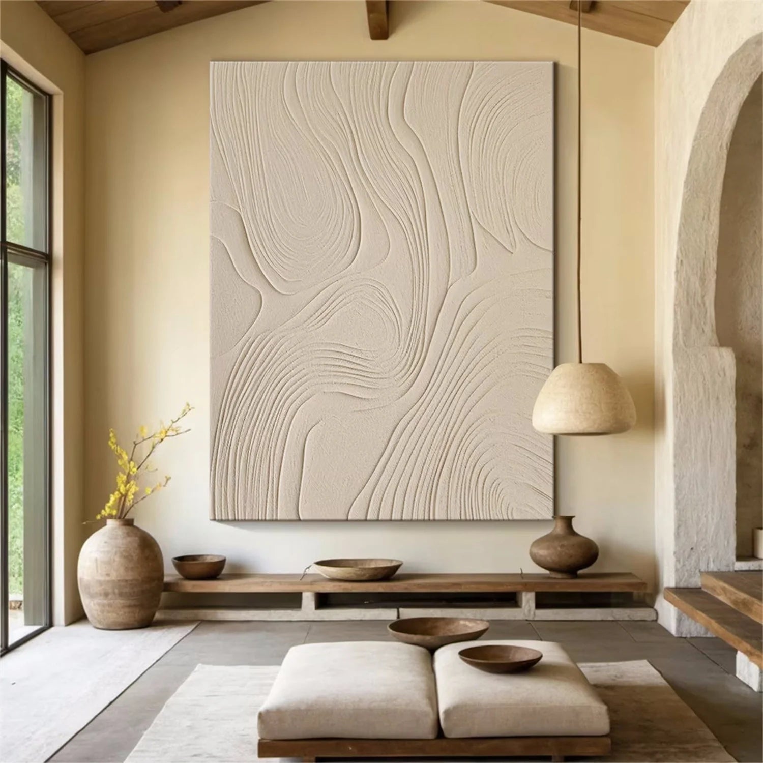 Minimalist Brown & Beige Art #MB026