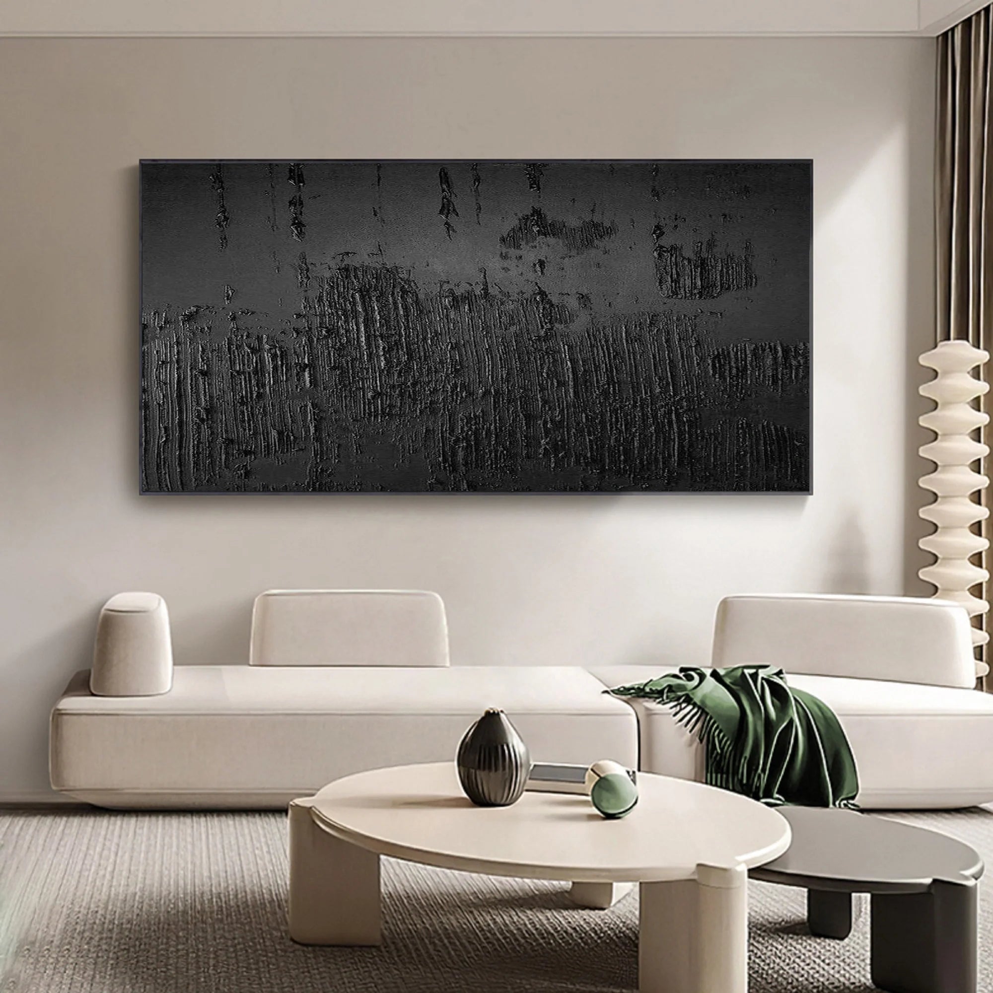 3D Textured Plaster Minimalist Painting Wall Artwork Original