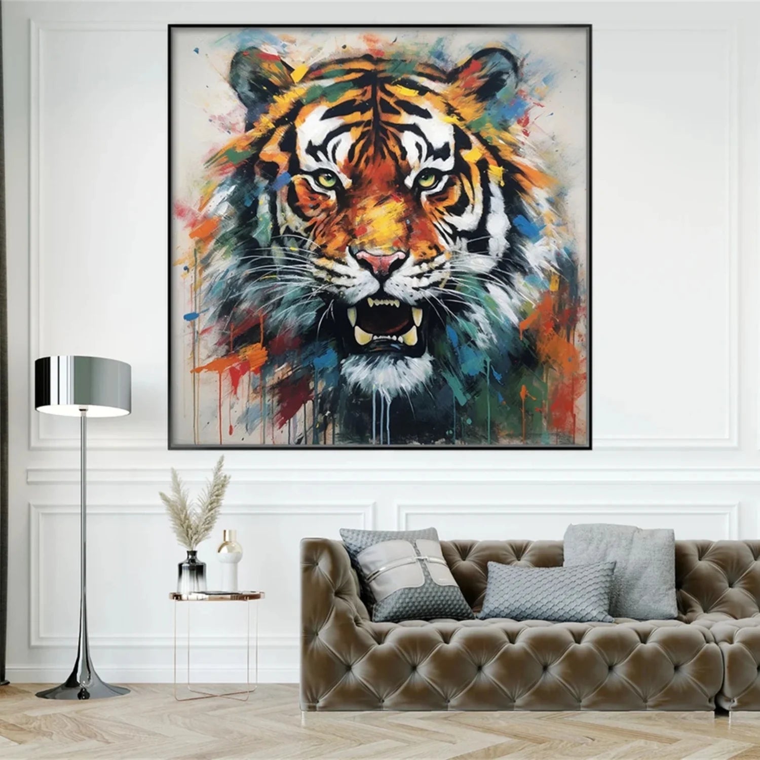 Colorful Abstract Animal Wall Art #AM084