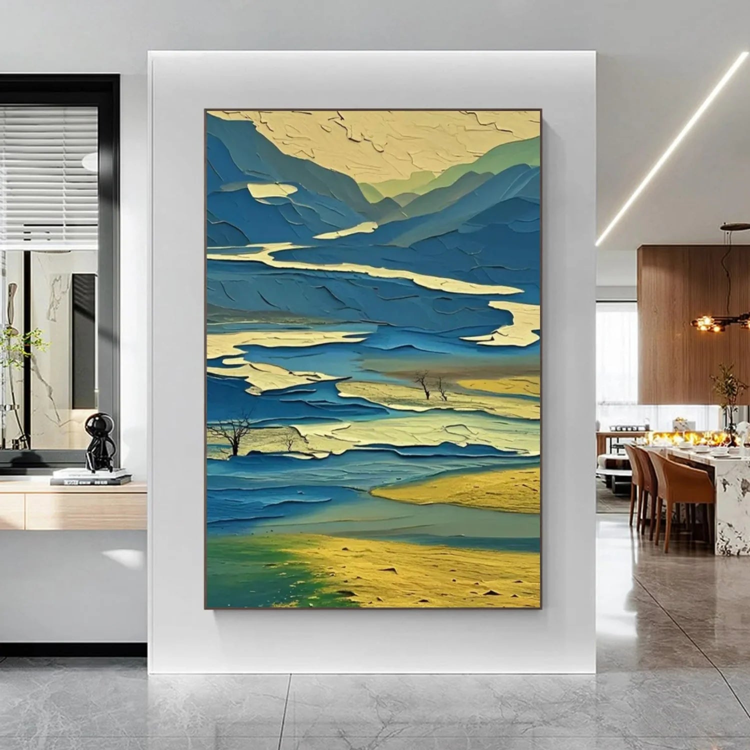 Abstract Mountain_Canvas Art #MD276