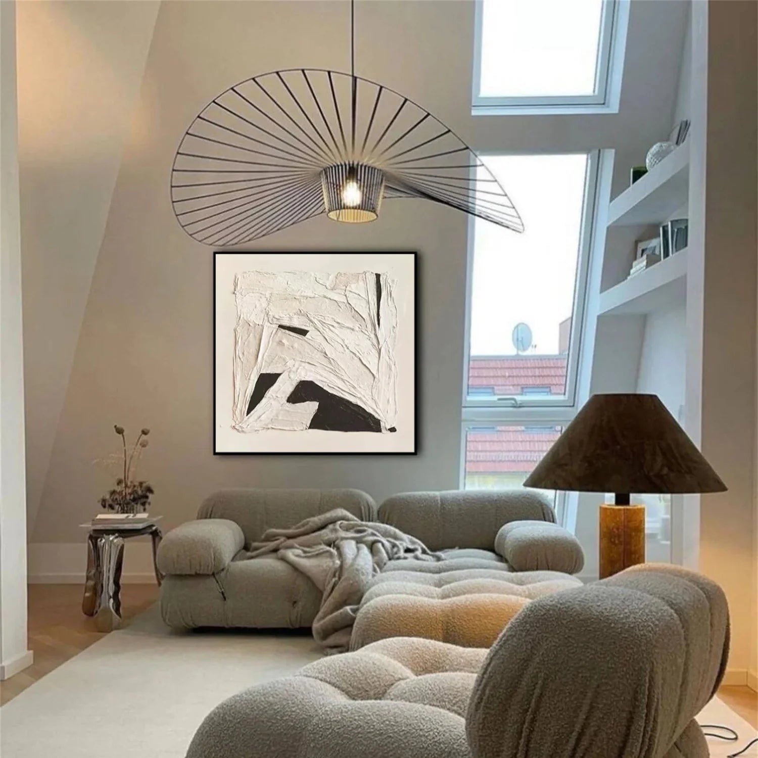 Wabi Sabi Textured Canvas Art #WA718