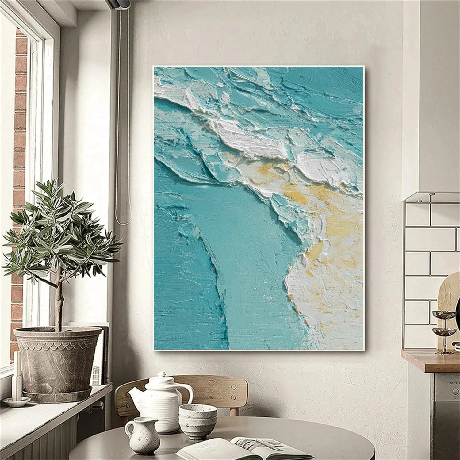 Sea & Sky Abstract_Textured_Wall Art #SK150