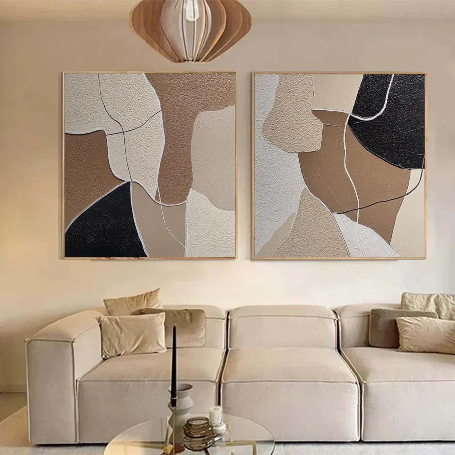 Abstract_Canvas Art Set of 2 #WA807