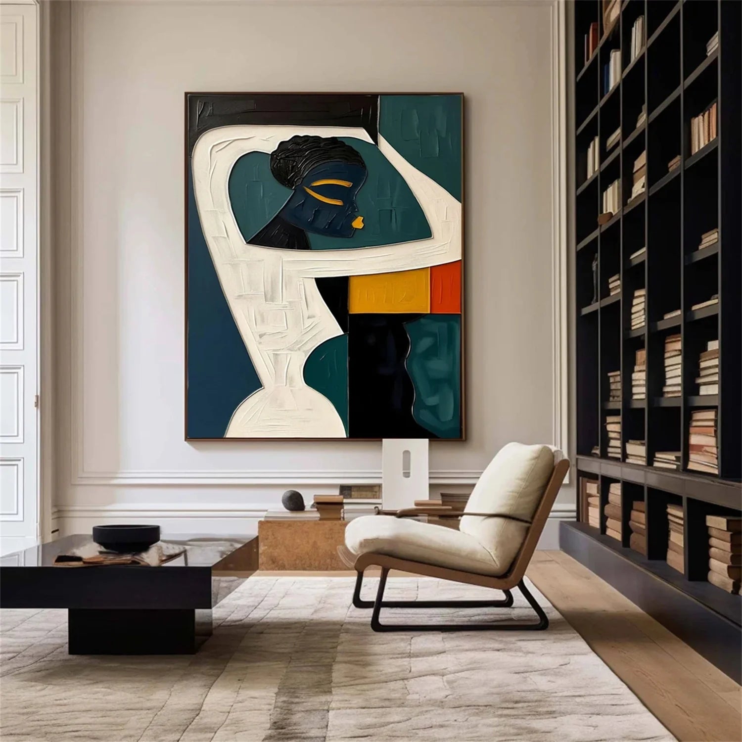 Abstract Portrait Colorful Painting #AB002