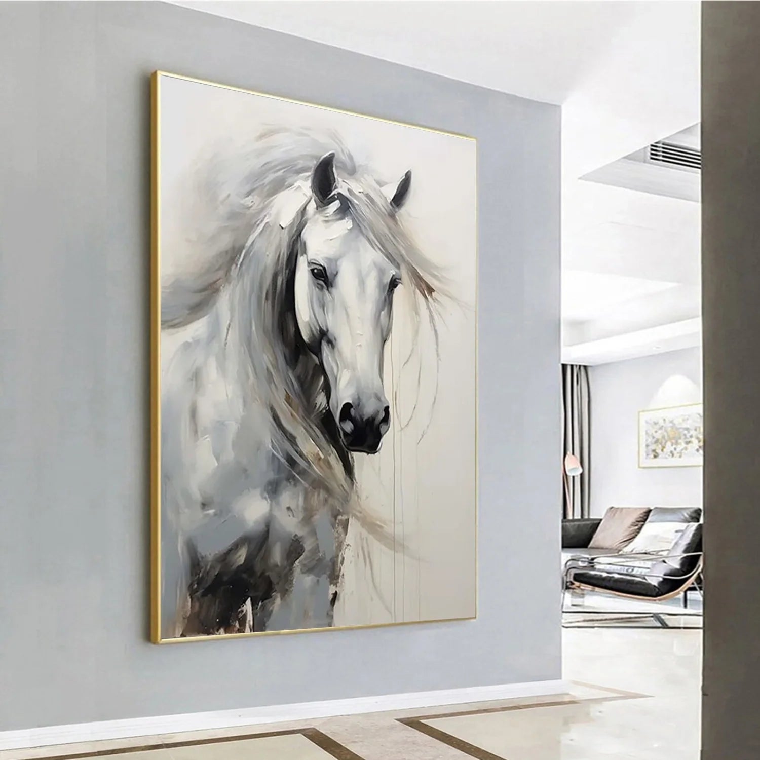 Abstract Animal Horse Wall Art #AM131