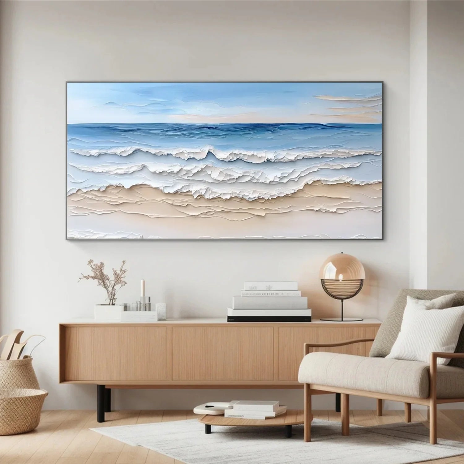 Sea & Sky Abstract_Textured_Wall Art #SK132