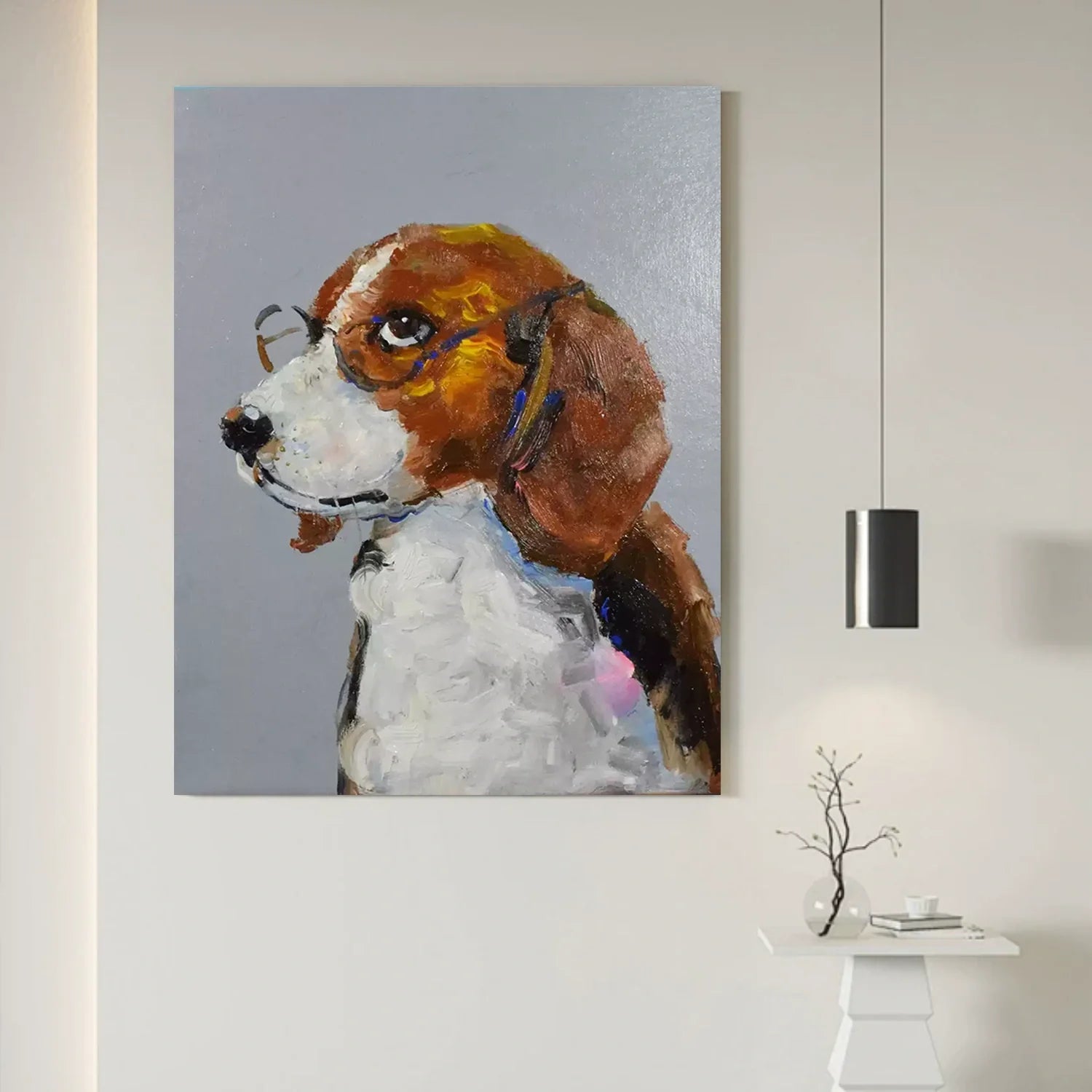 Abstract Animal Dog Wall Art #AM101