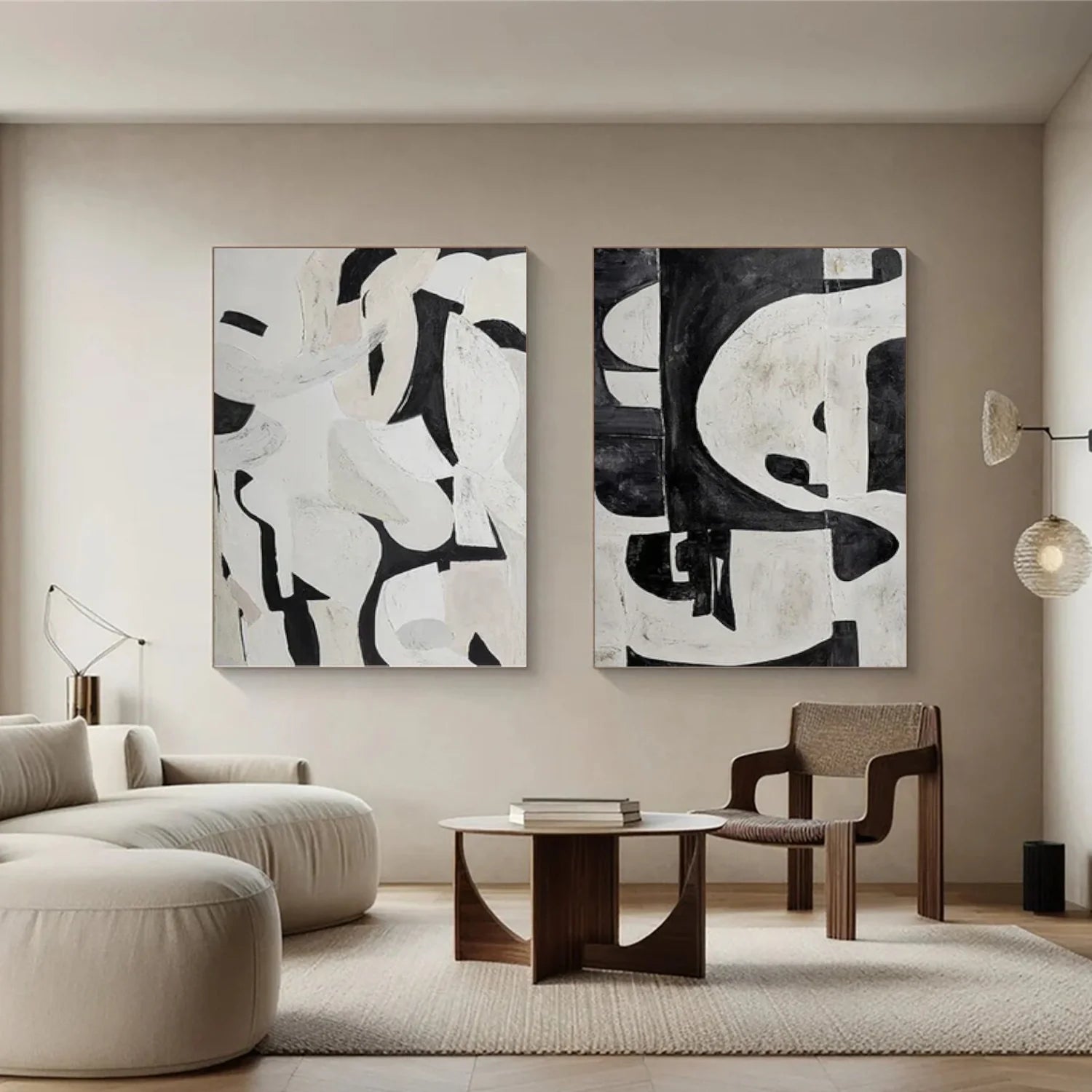 Minimalist_Canvas Art Set of 2 #MD265