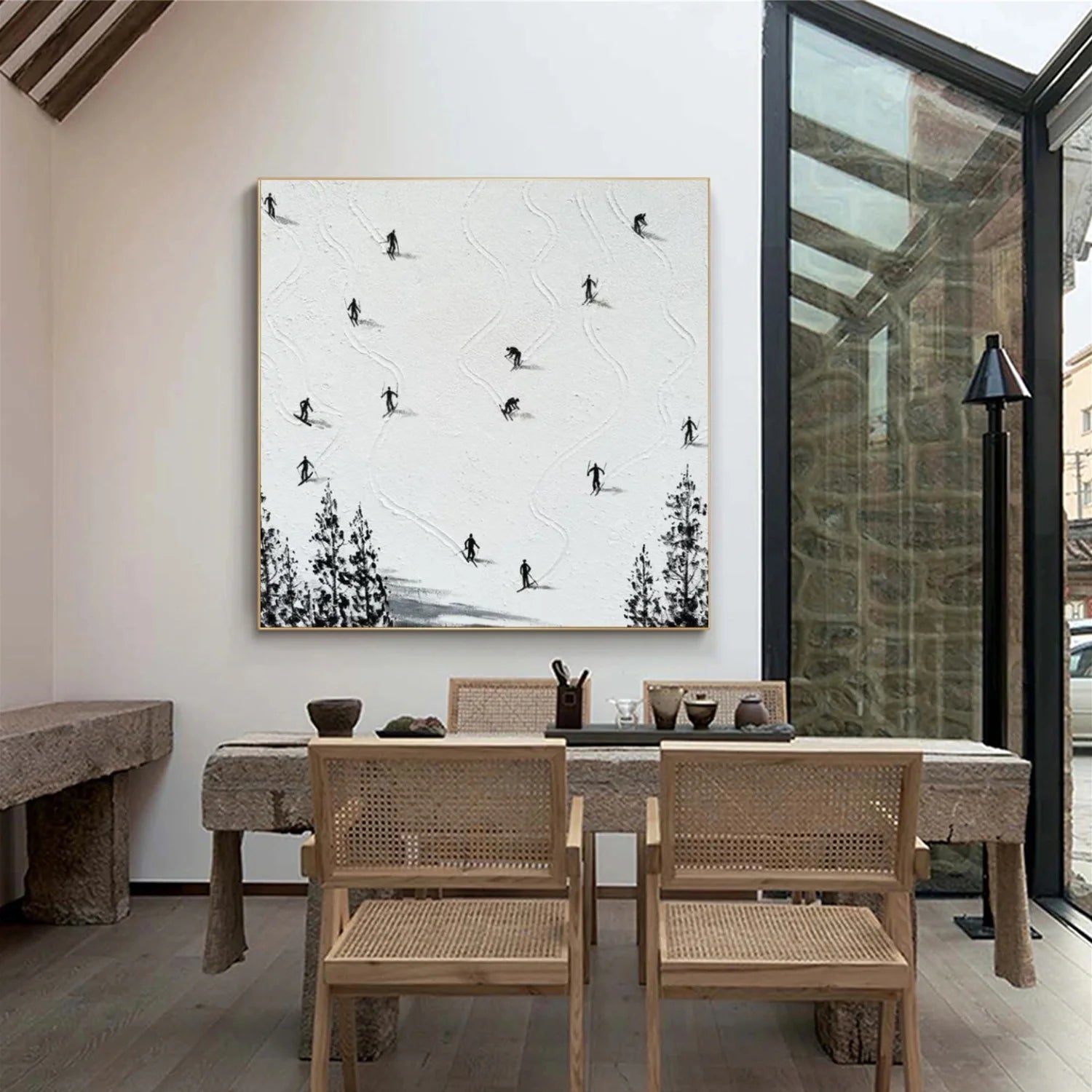 Skiing Sport Wall Art #AS060