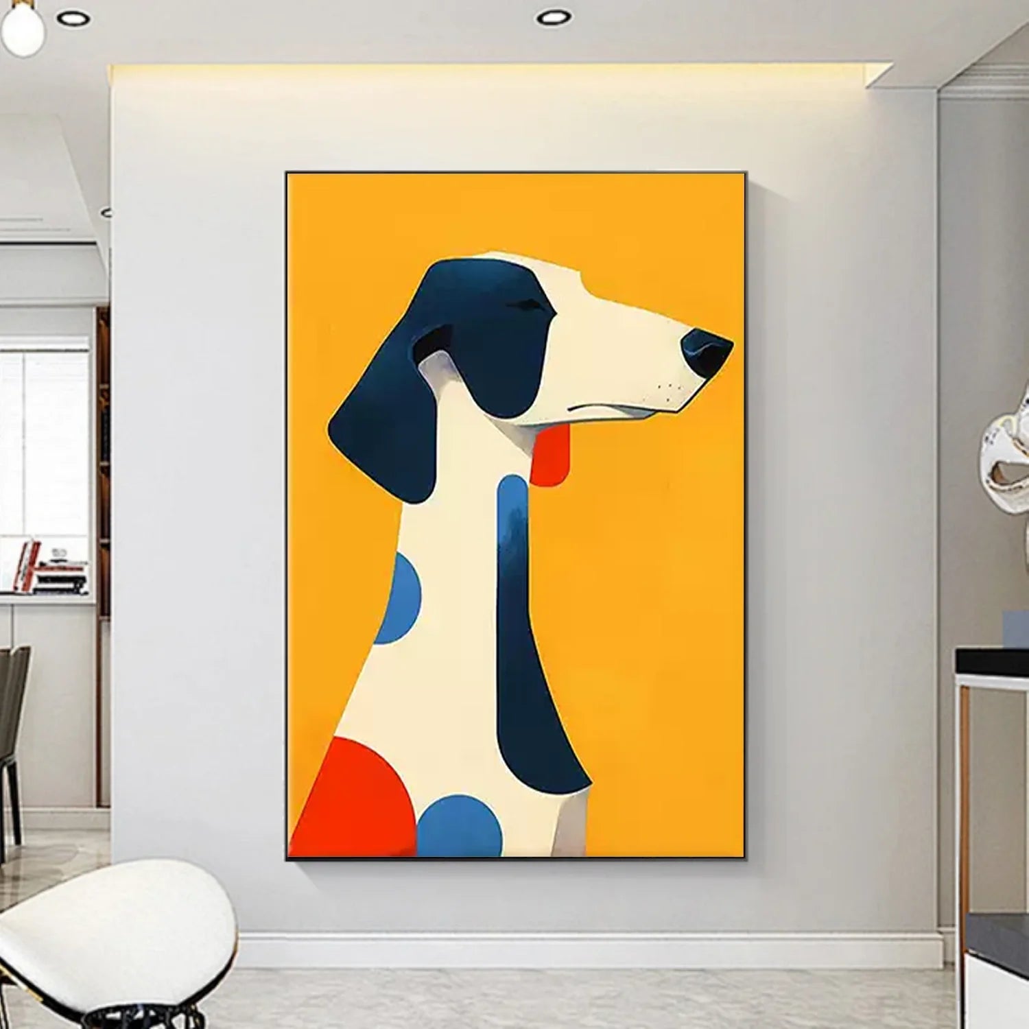 Abstract Animal Dog Wall Art #AM103