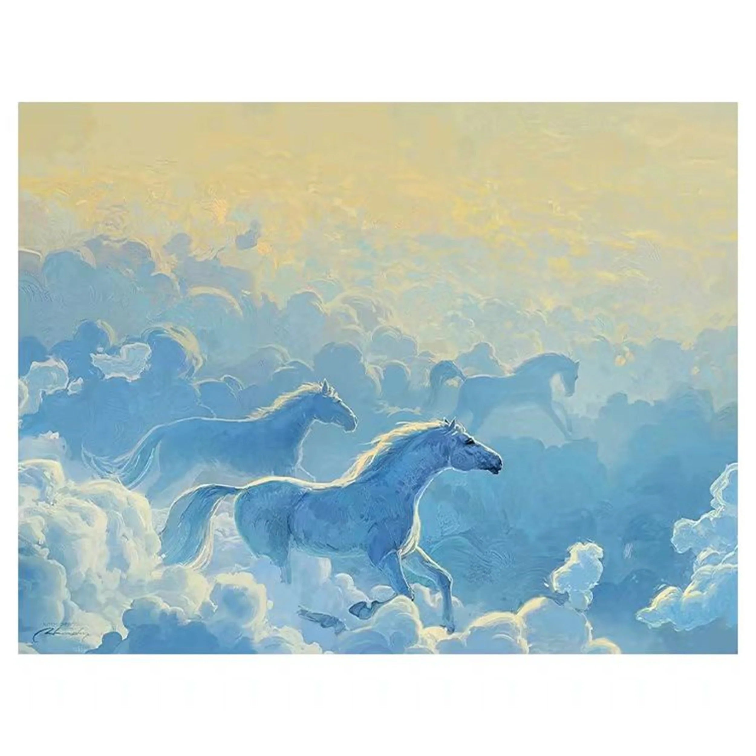Colorful Horse Abstract Animal Wall Art #AM012