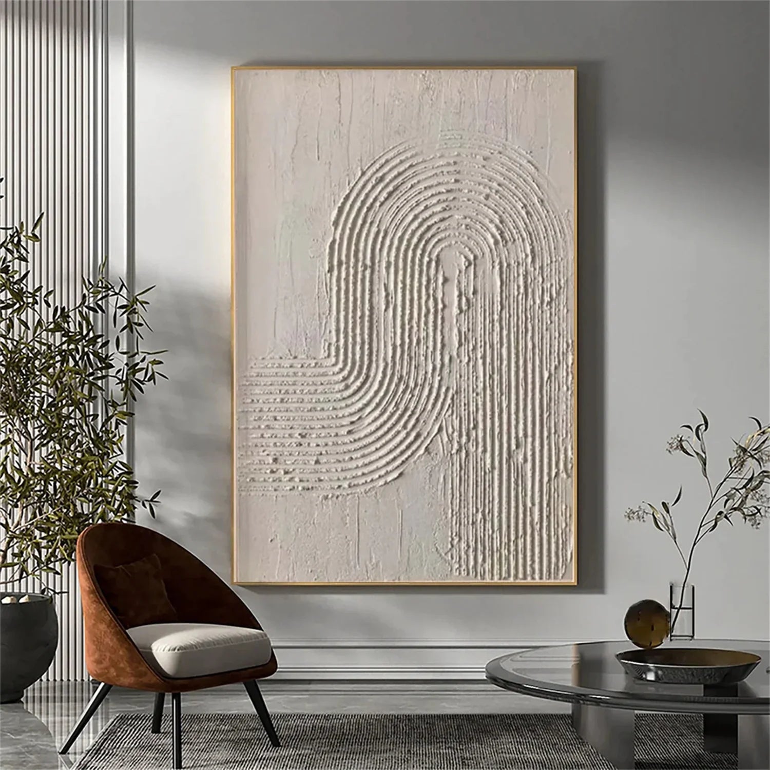 Minimalist Brown & Beige Art #MB030