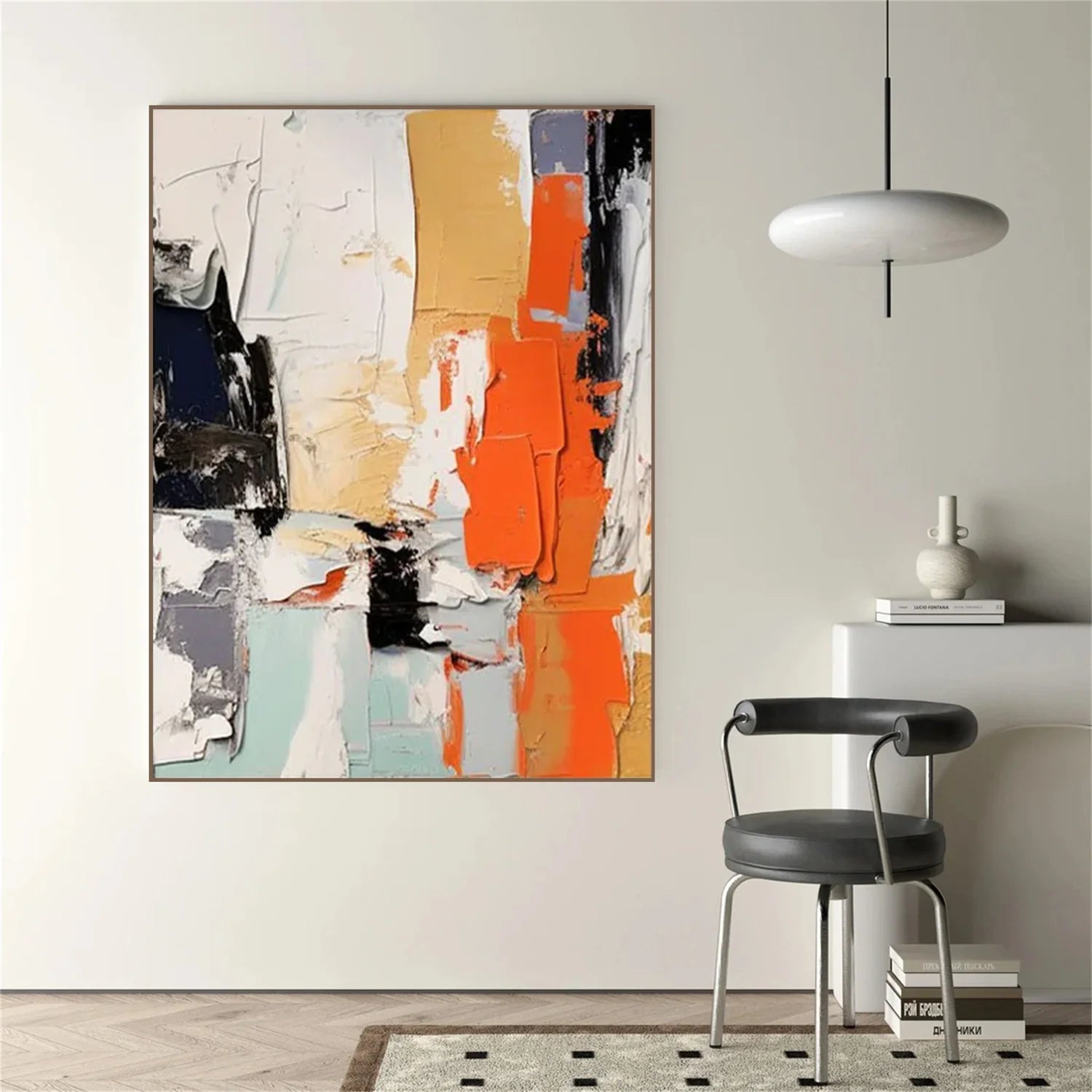 Abstract_Textured Canvas Art #WA742