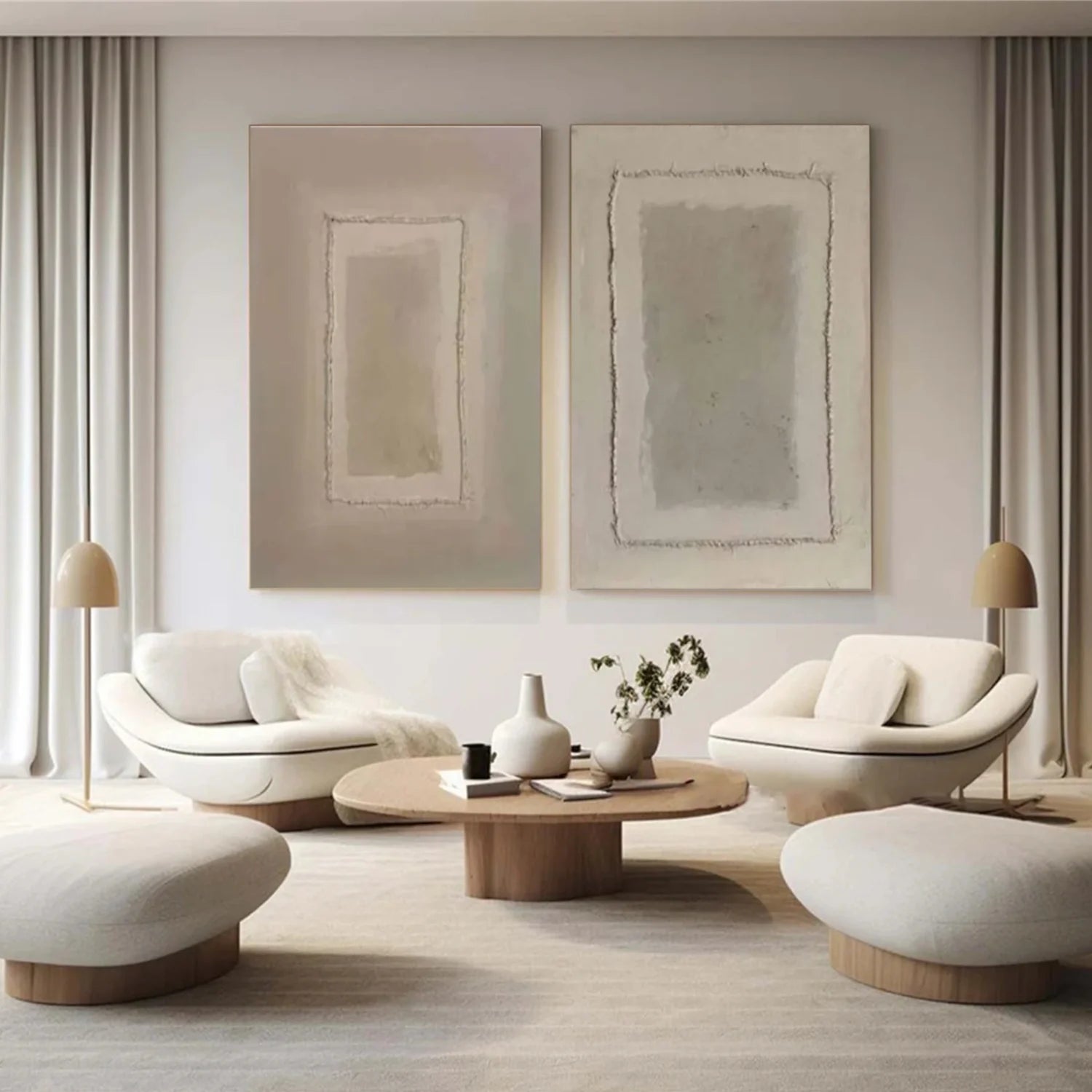 Wabi Sabi_Canvas Art Set of 2 #WA704