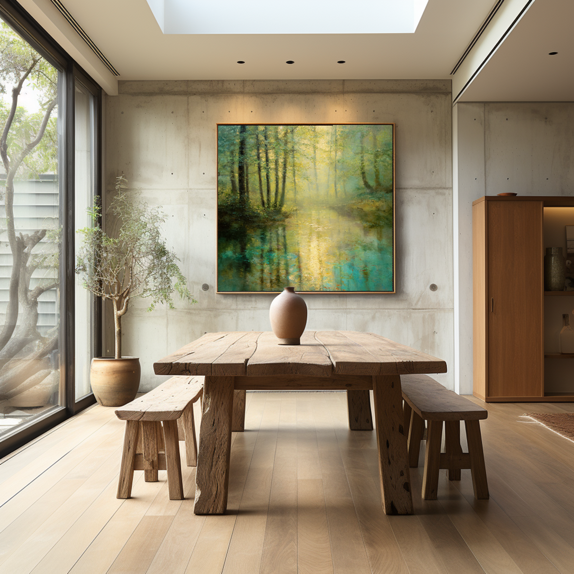 Impressionist Landscape Wall Art for Modern Home Decor #FT329