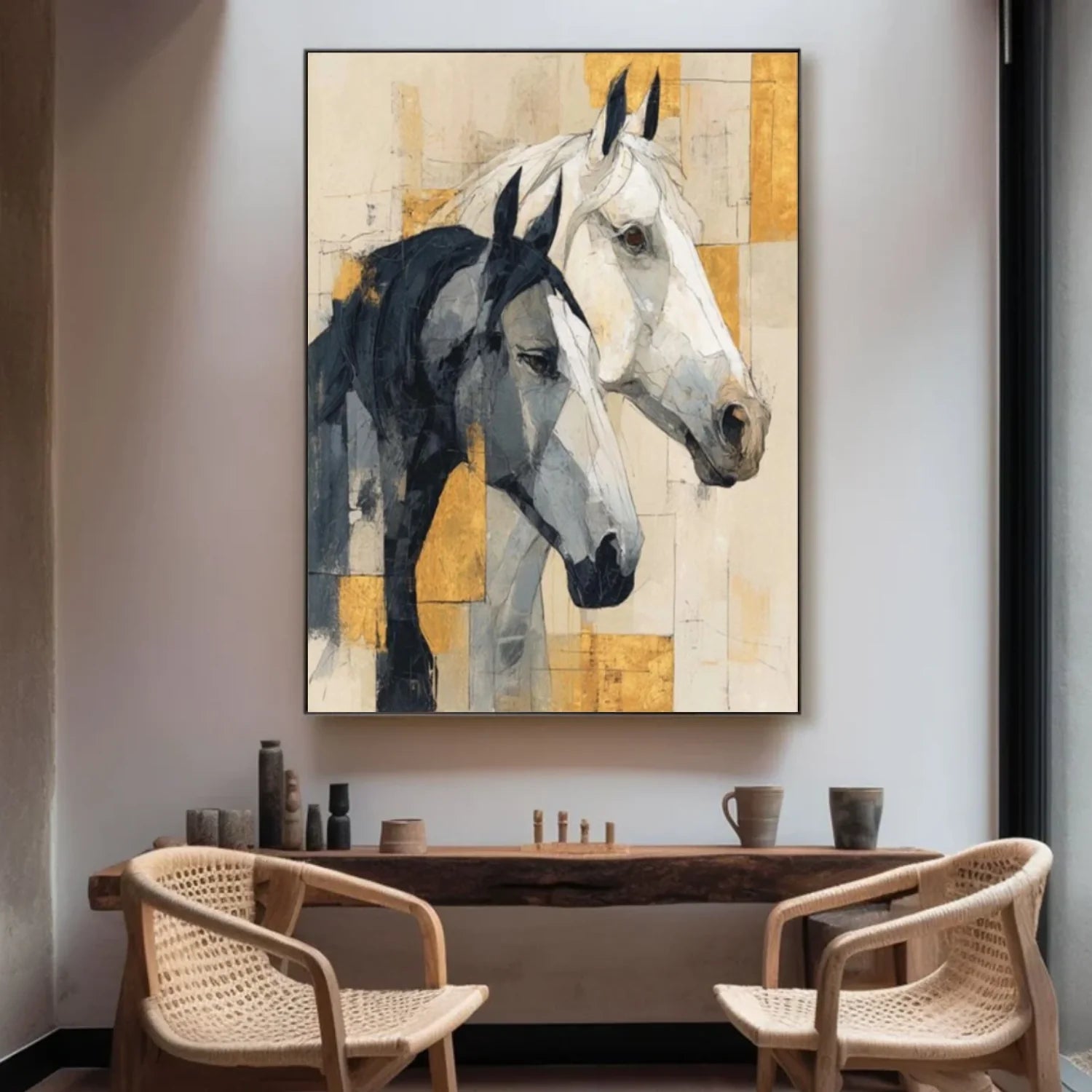 Abstract Animal Horse Wall Art #AM145