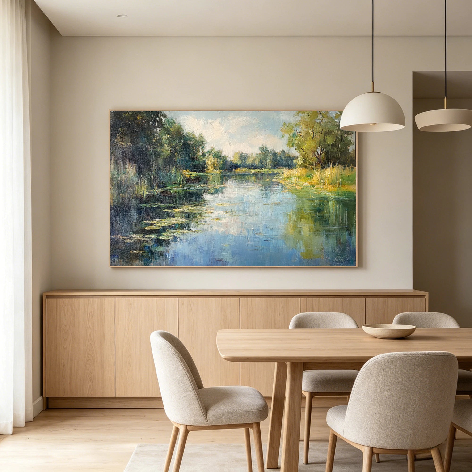 Hand-painted Nature Canvas Art for Living Room #FT582