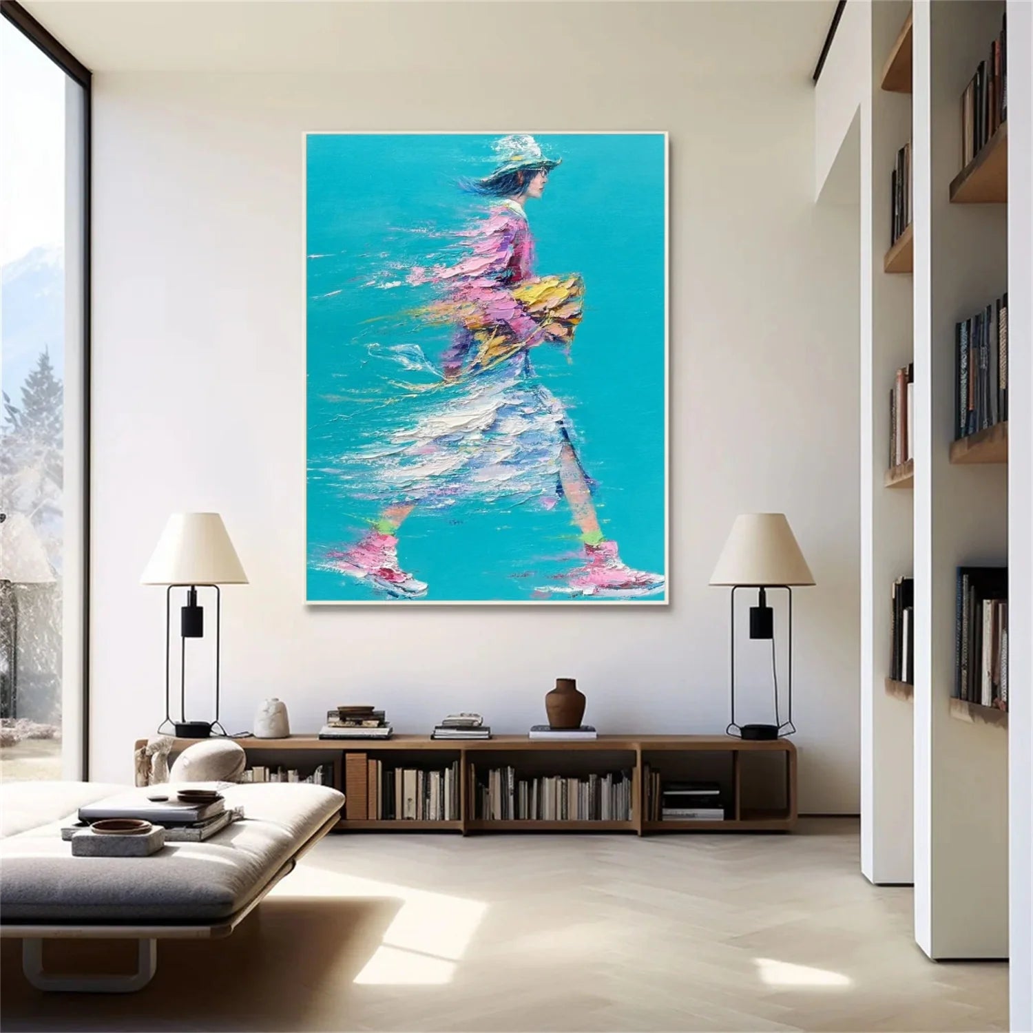 Abstract Portrait_Textured Wall Art #AB072