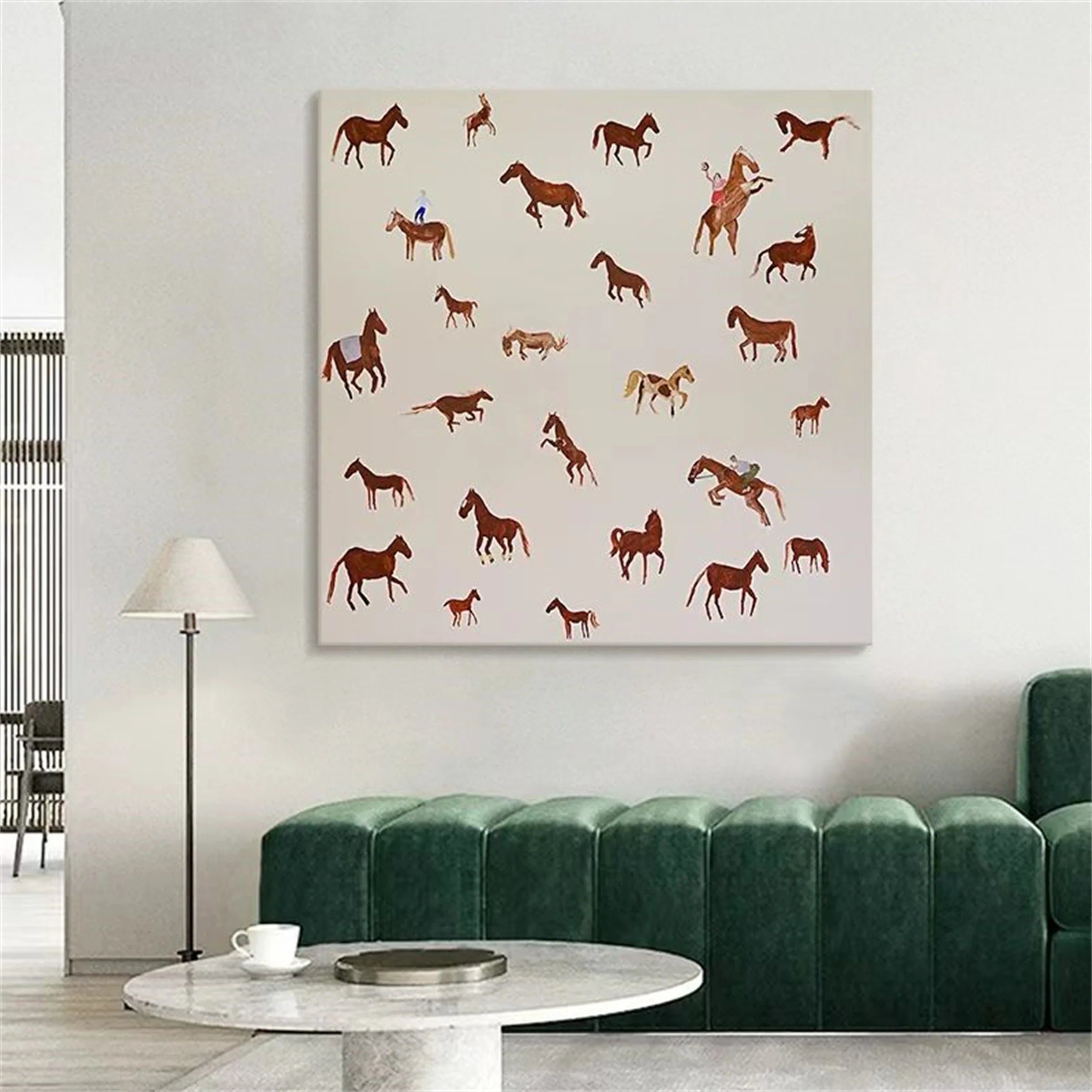 Colorful Horse Abstract Animal Wall Art #AM013