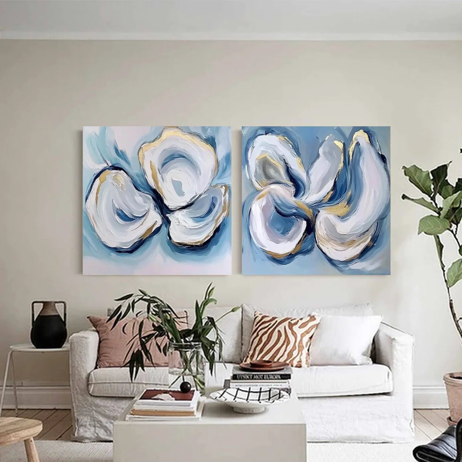 Abstract_Canvas Art Set of 2 #WA778