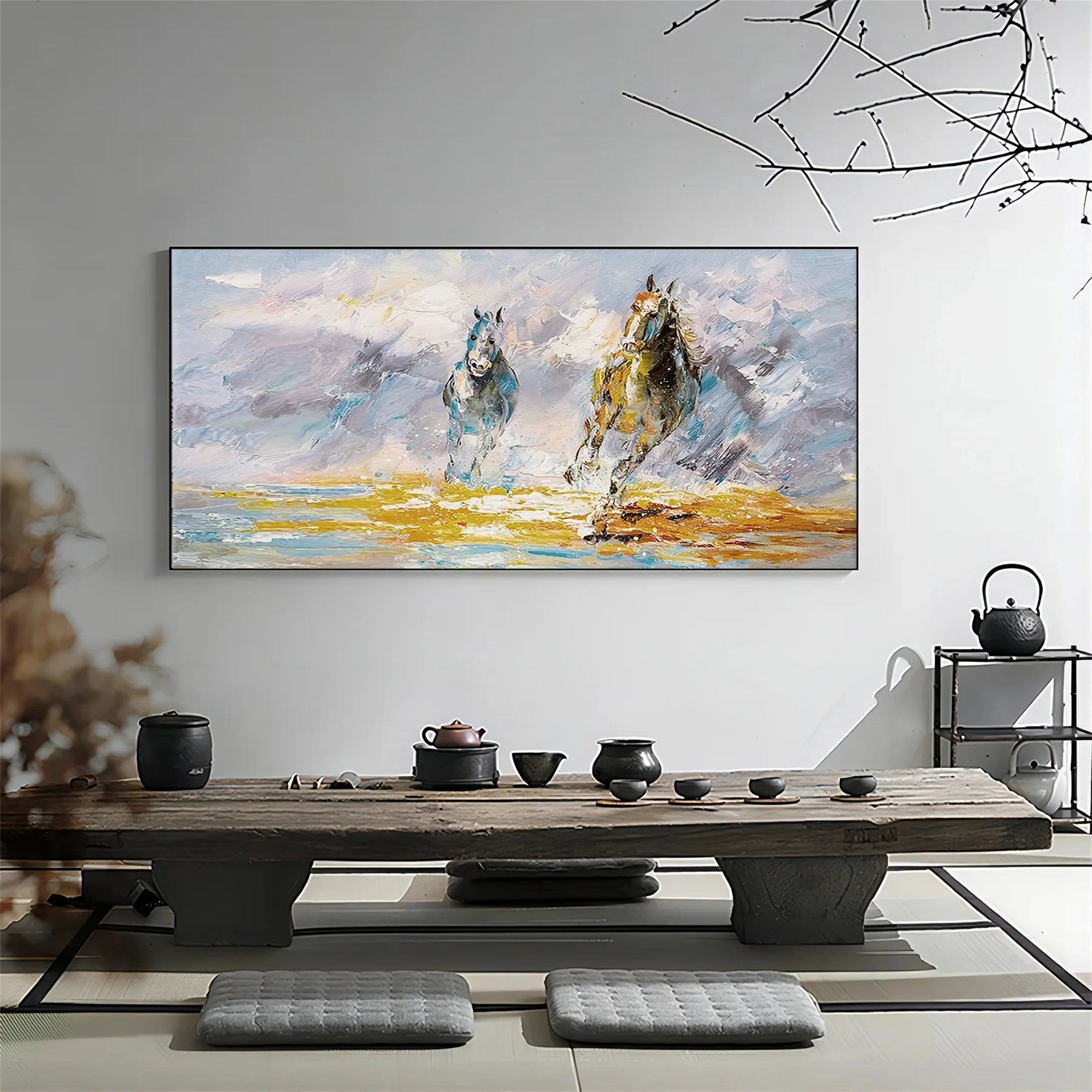 Colorful Horse Abstract Animal Wall Art #AM010