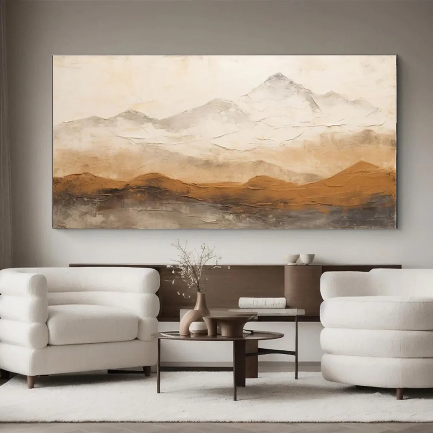 Minimalist Mountain Canvas Art #MD292