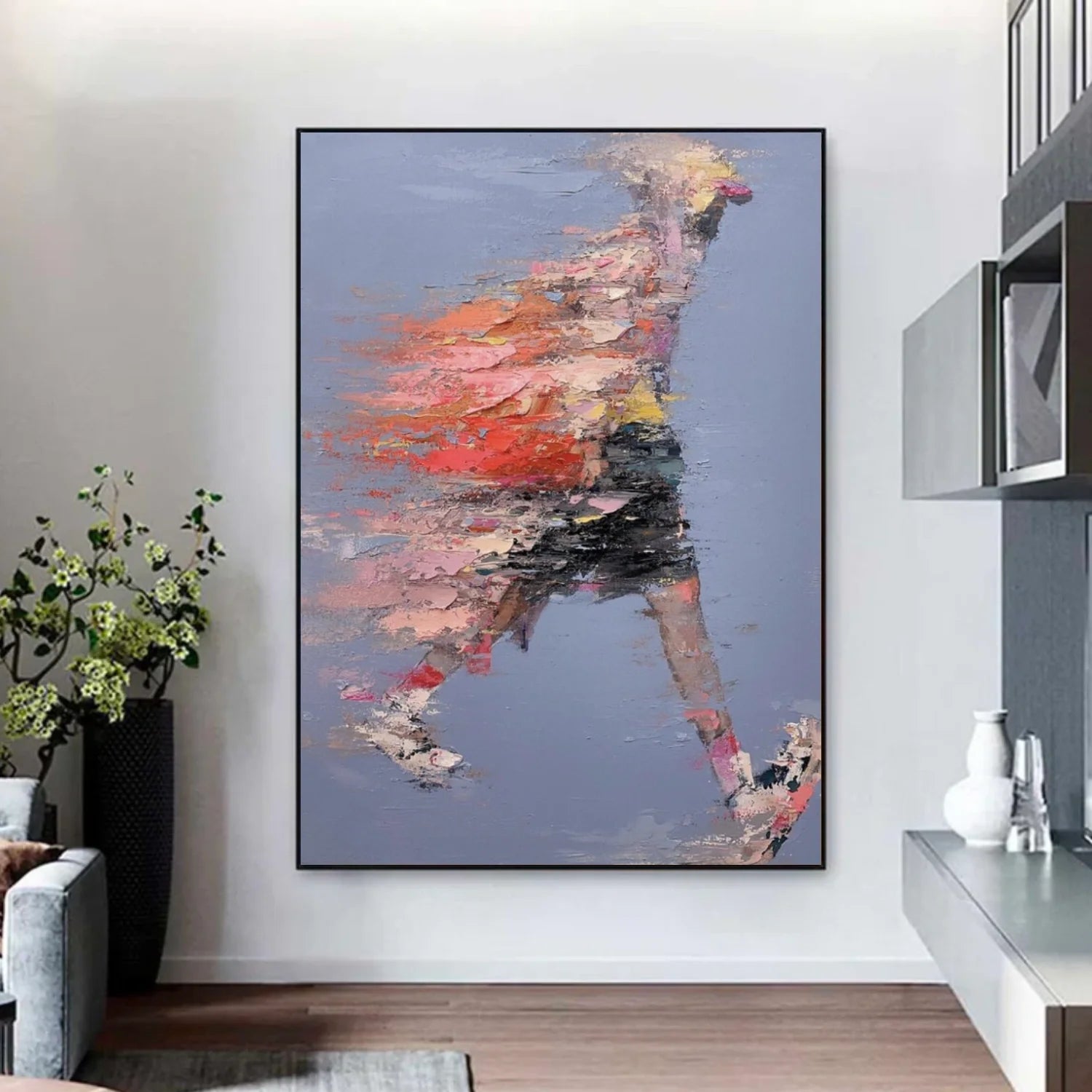 Abstract Portrait_Textured Wall Art #AB073