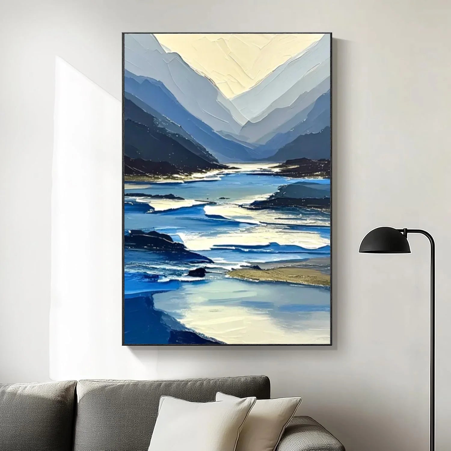 Abstract Mountain_Canvas Art #MD279
