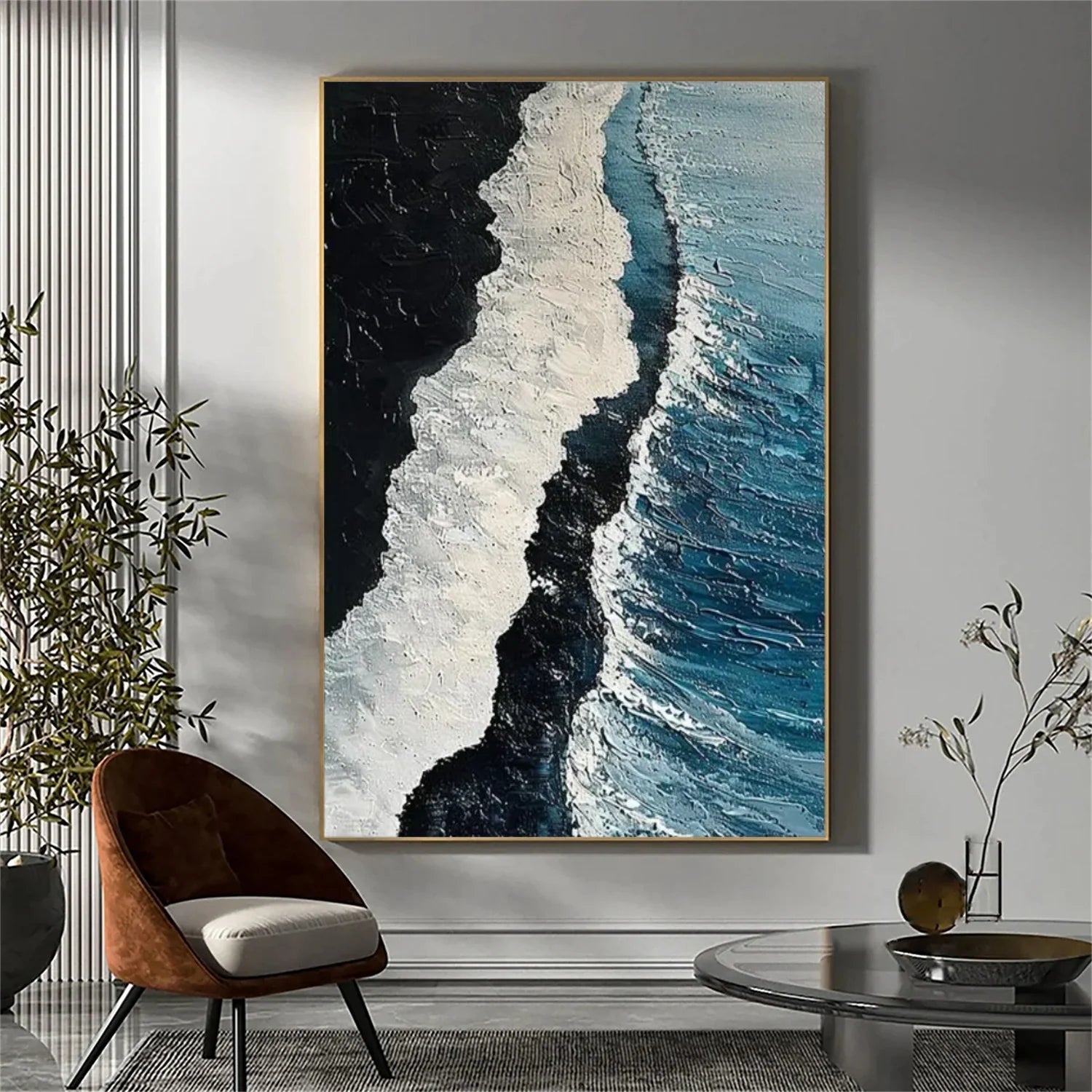 Sea & Sky Abstract_Textured_Wall Art #SK173
