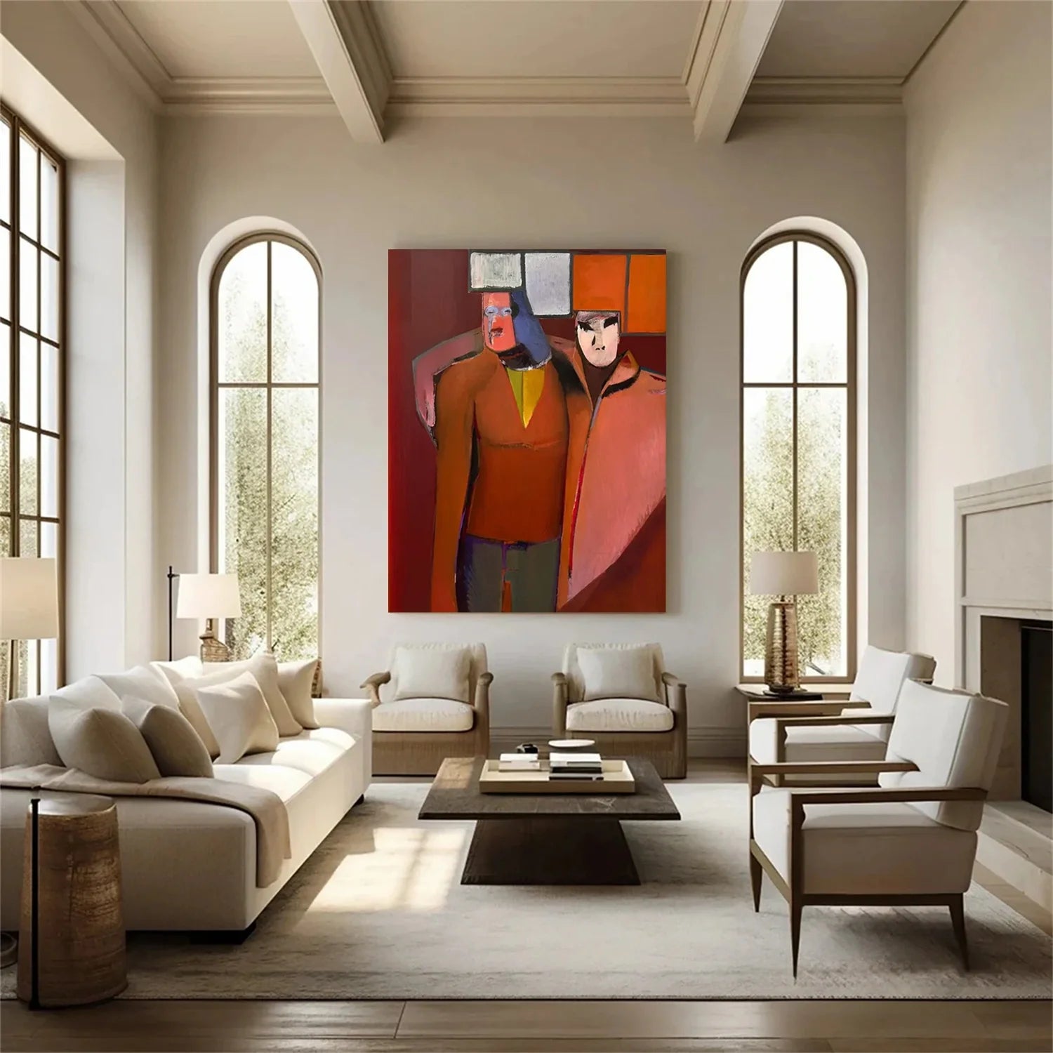 Abstract Portrait Wall Art #AB062