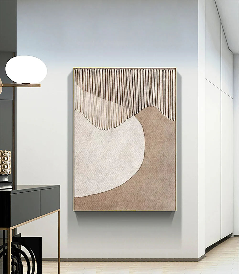 Minimalist Brown & Beige Art #MB001