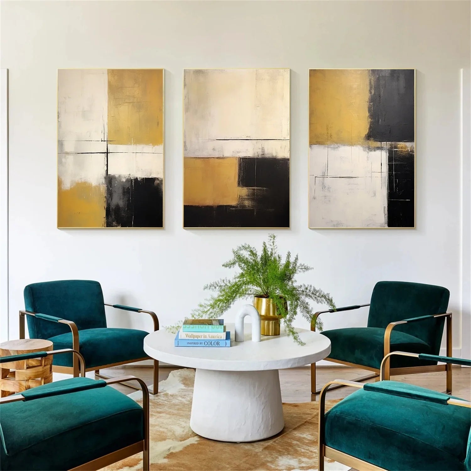 Abstract_Canvas Art Set of 3 #WA681