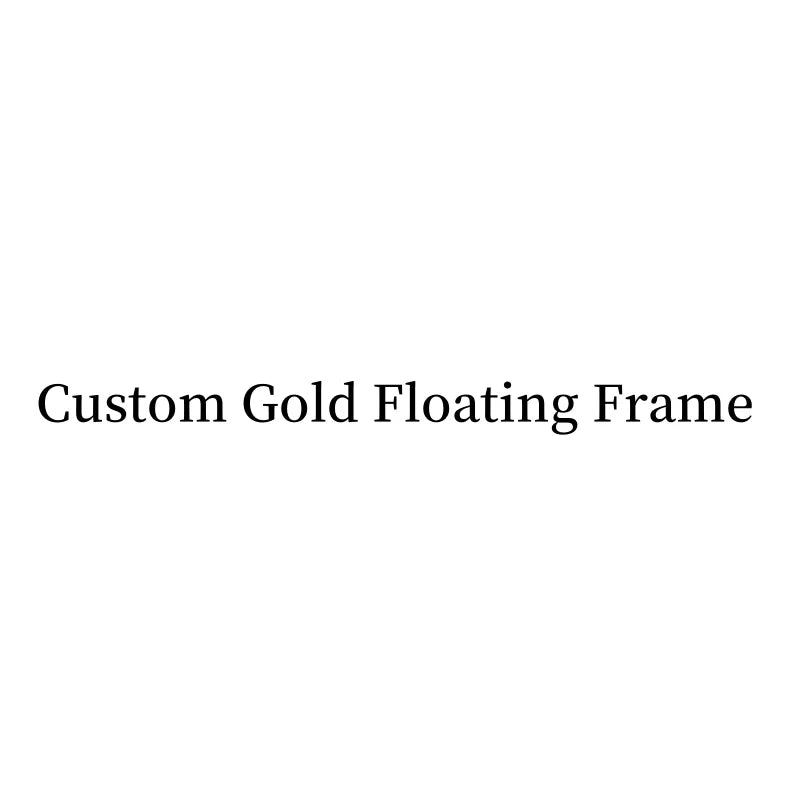 THREE CUSTOM GOLD FLOATING FRAMES FOR 3 PAINTING