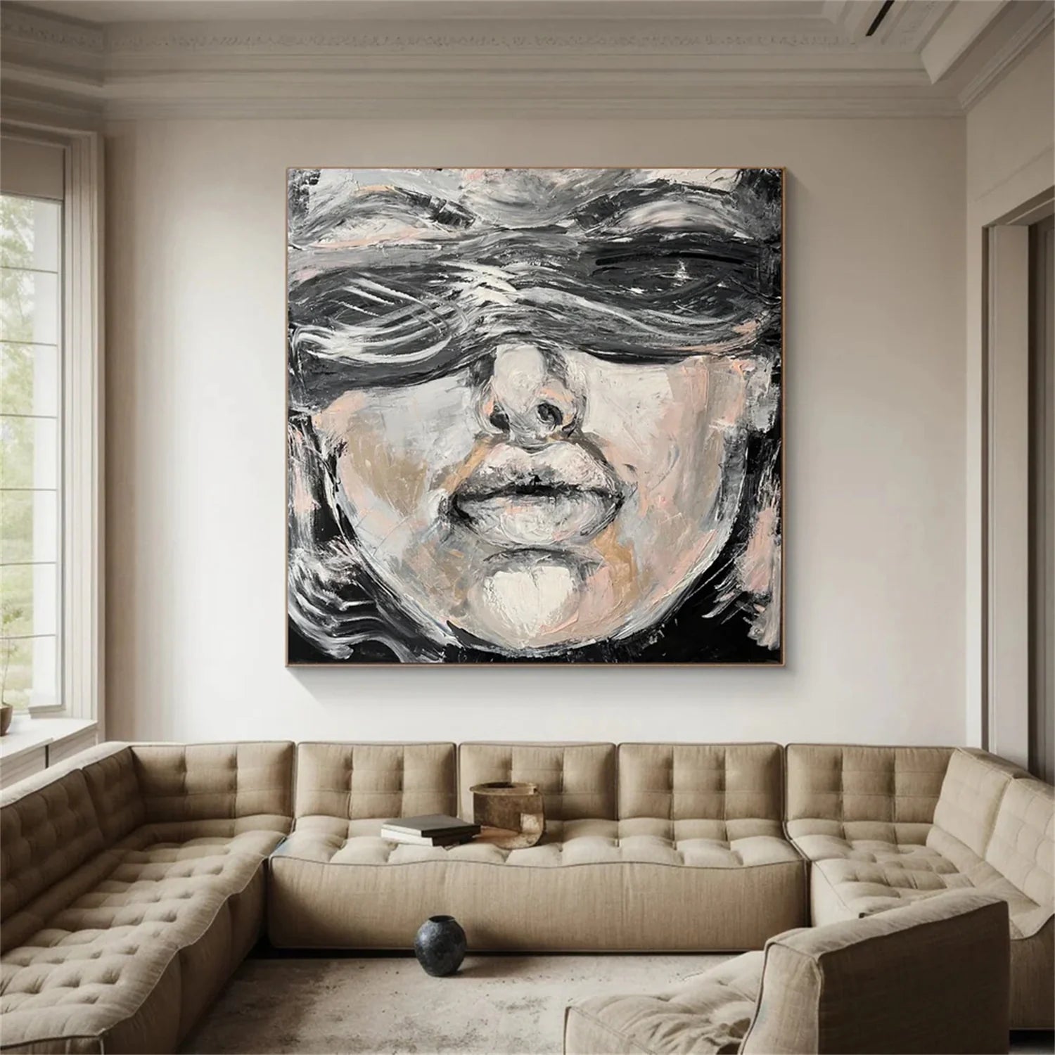 Abstract Portrait Colorful Painting #AB024